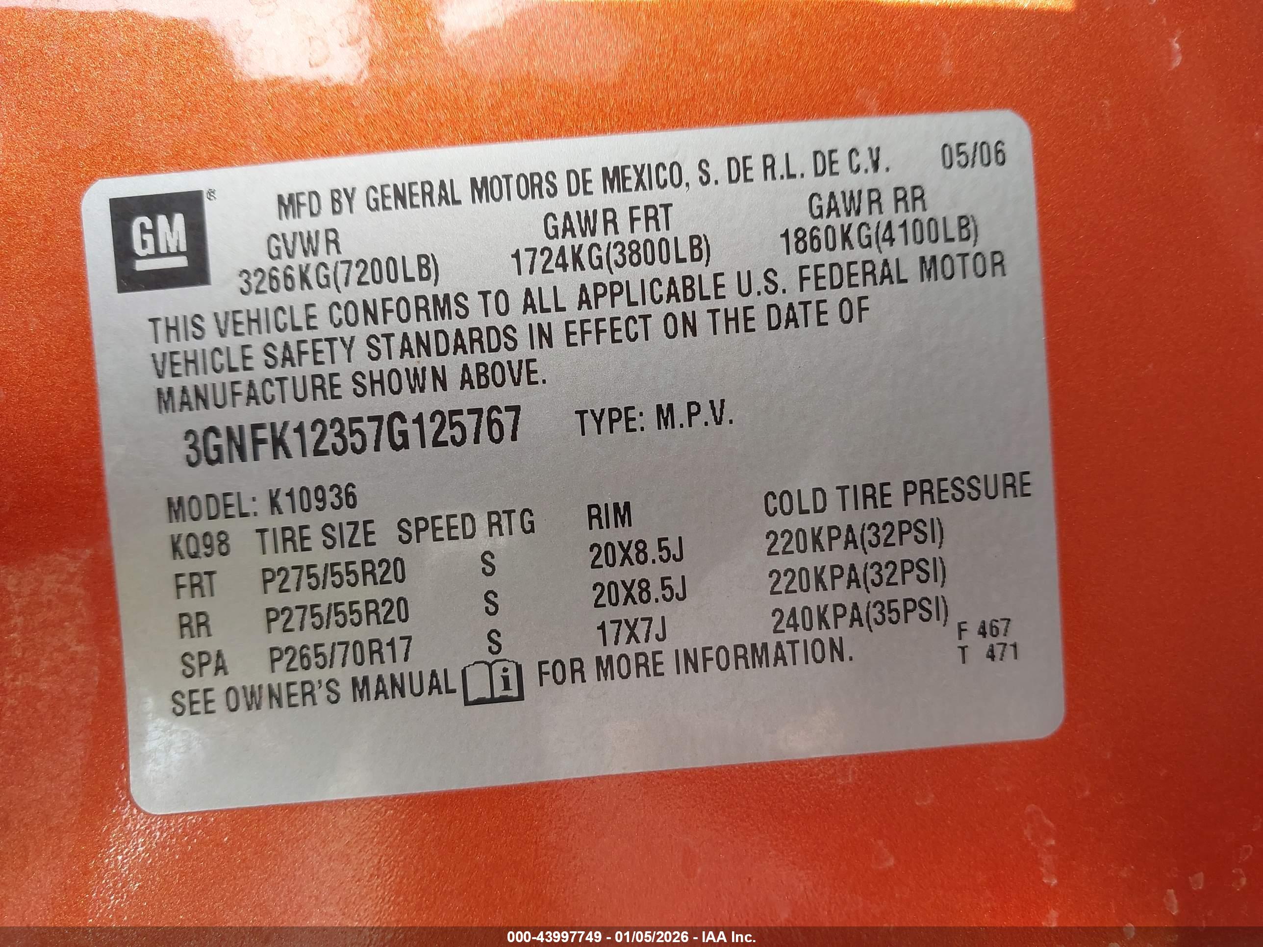CHEVROLET AVALANCHE image 9