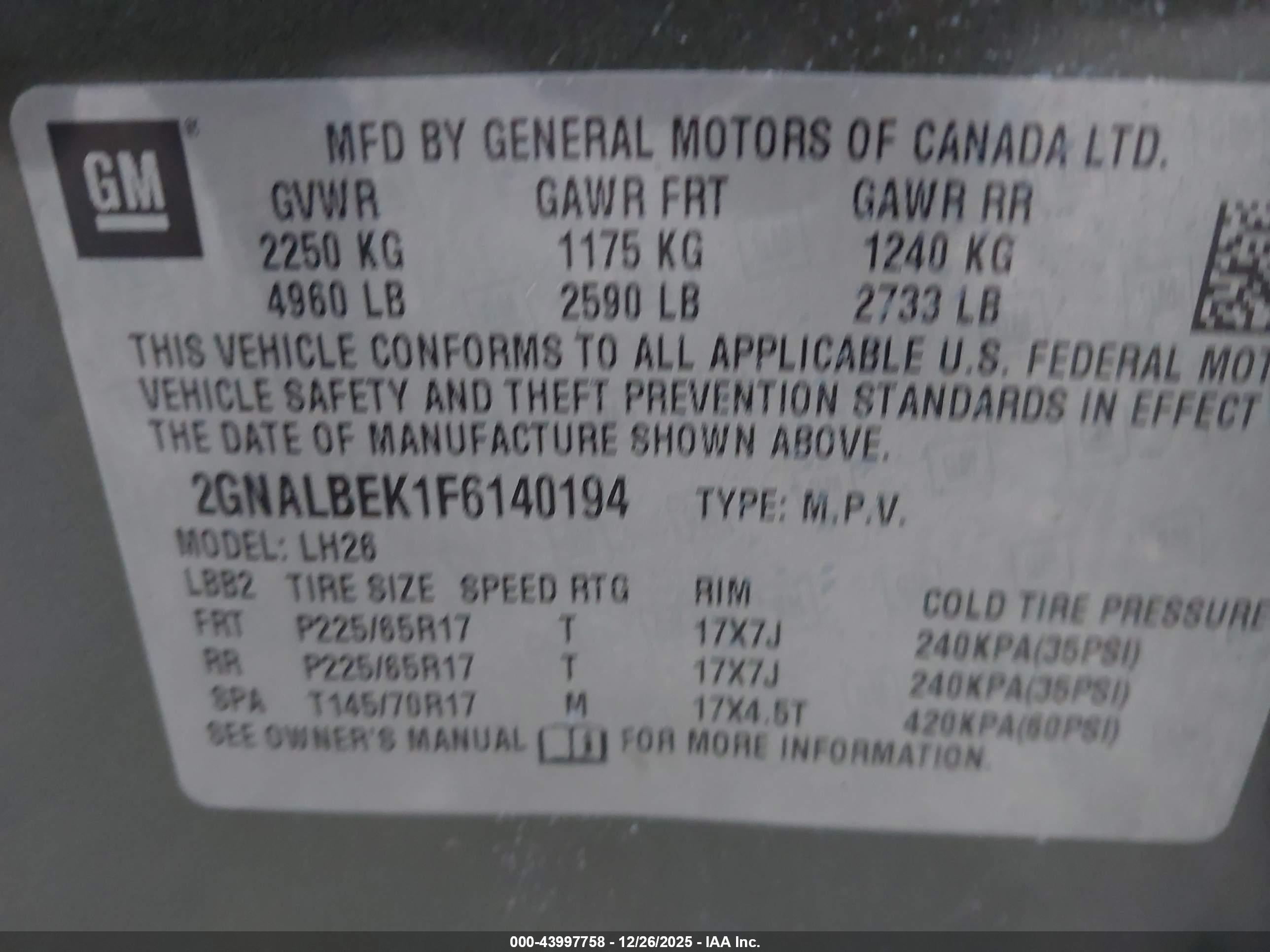 CHEVROLET EQUINOX image 9