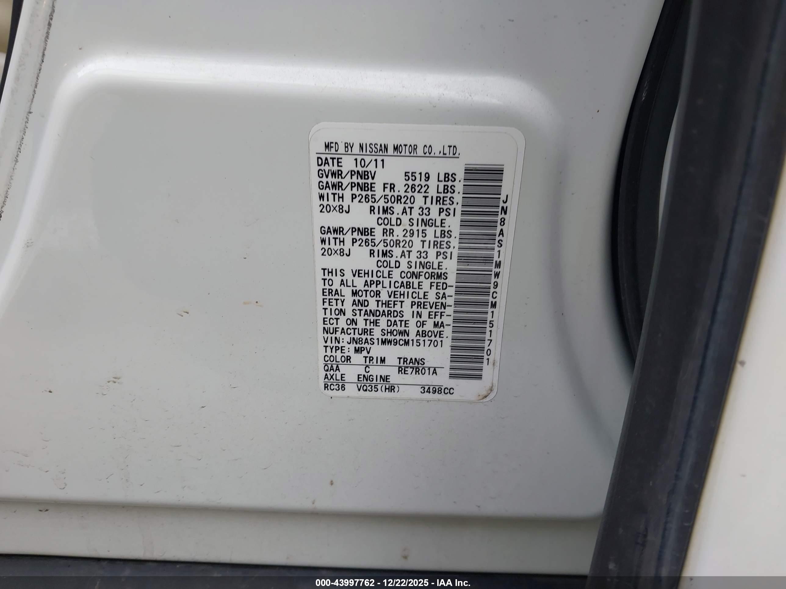 INFINITI FX35 image 9