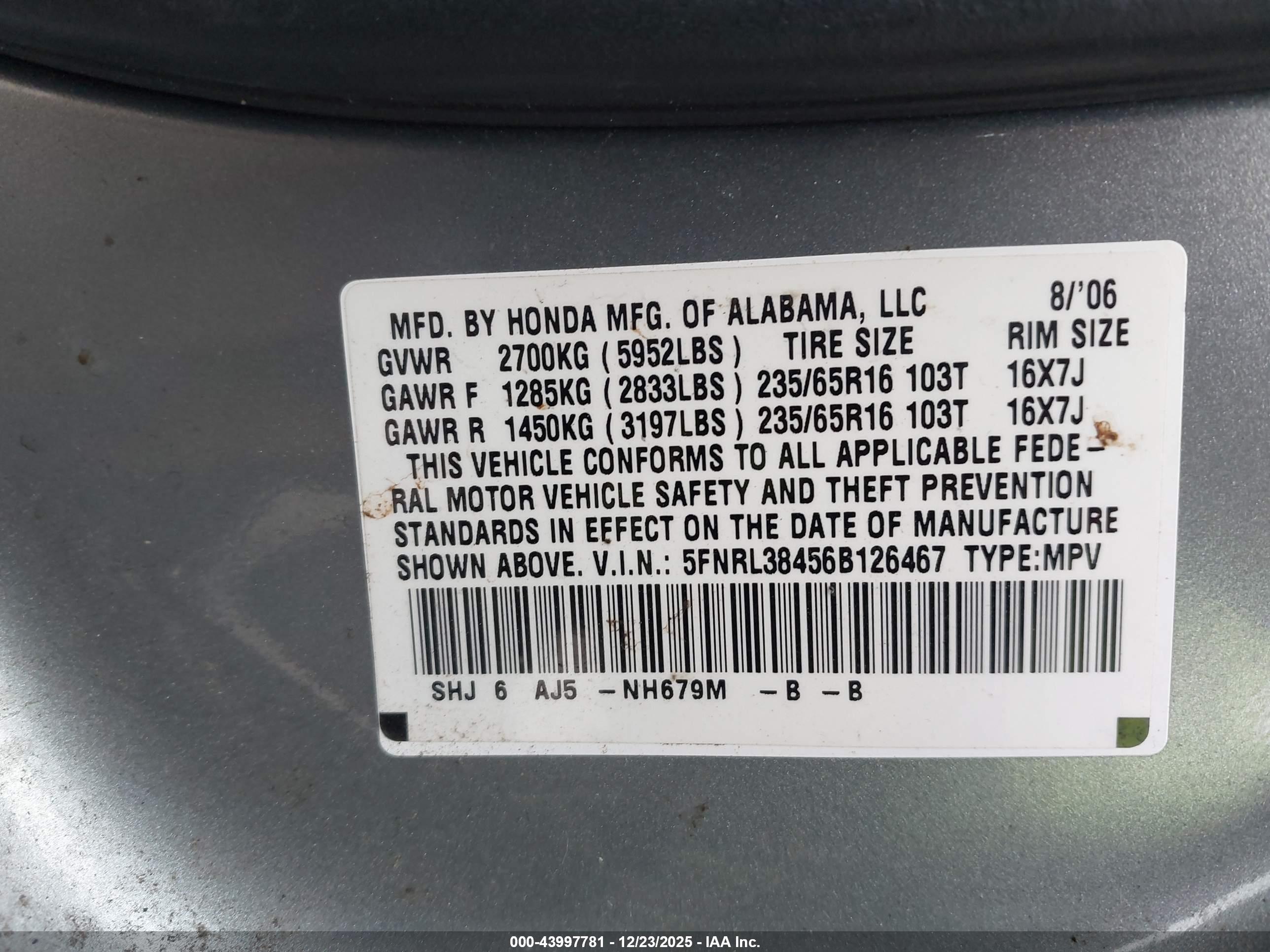 HONDA ODYSSEY image 9
