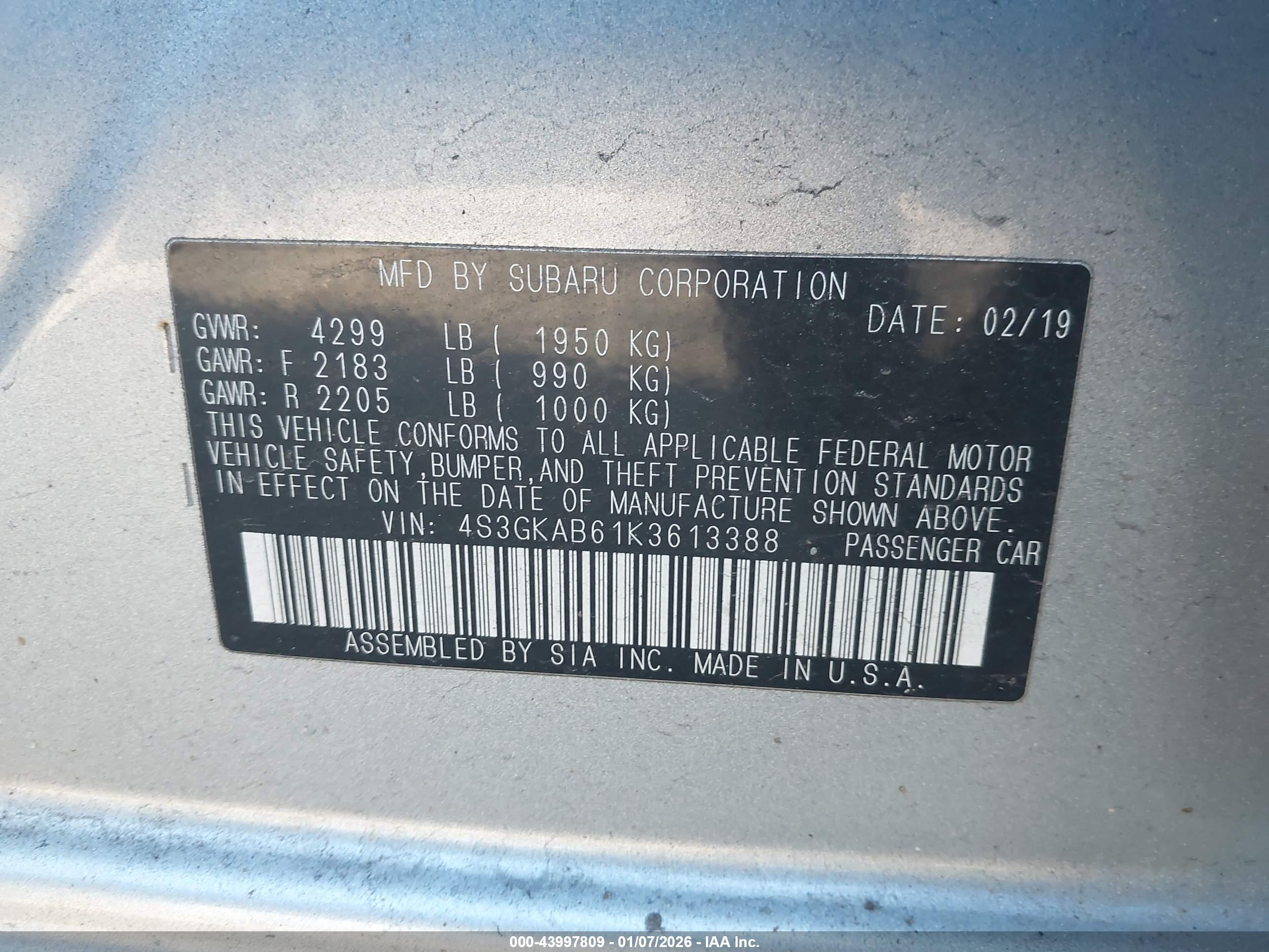 SUBARU IMPREZA image 9