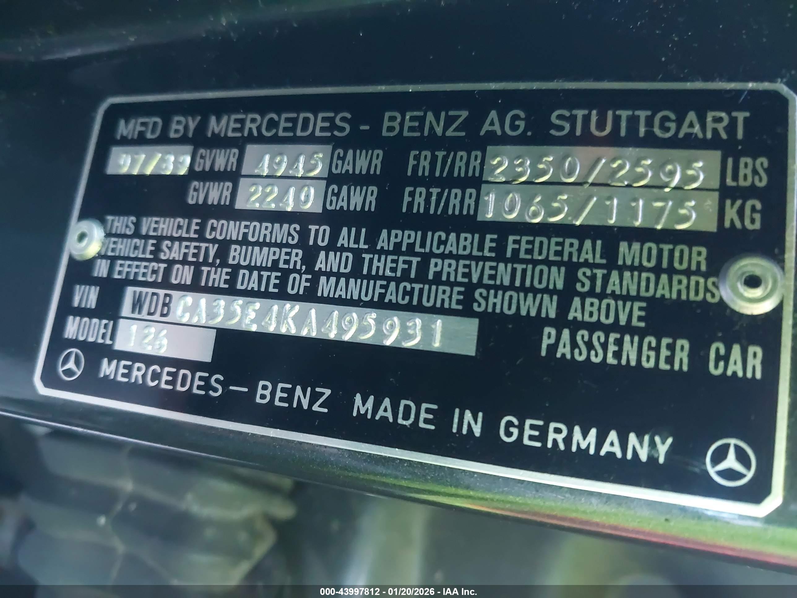 MERCEDES-BENZ 420 image 9