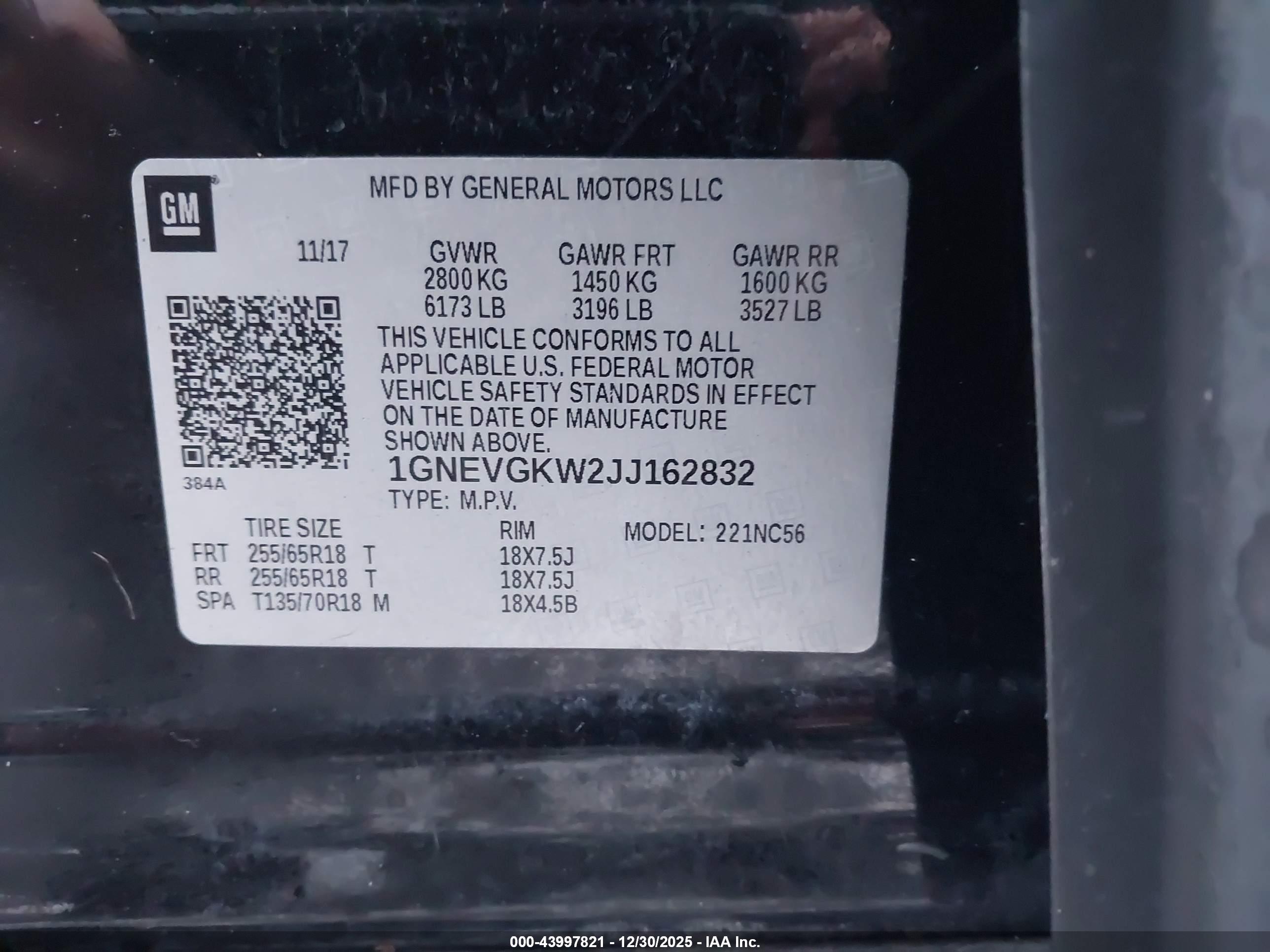 CHEVROLET TRAVERSE image 9
