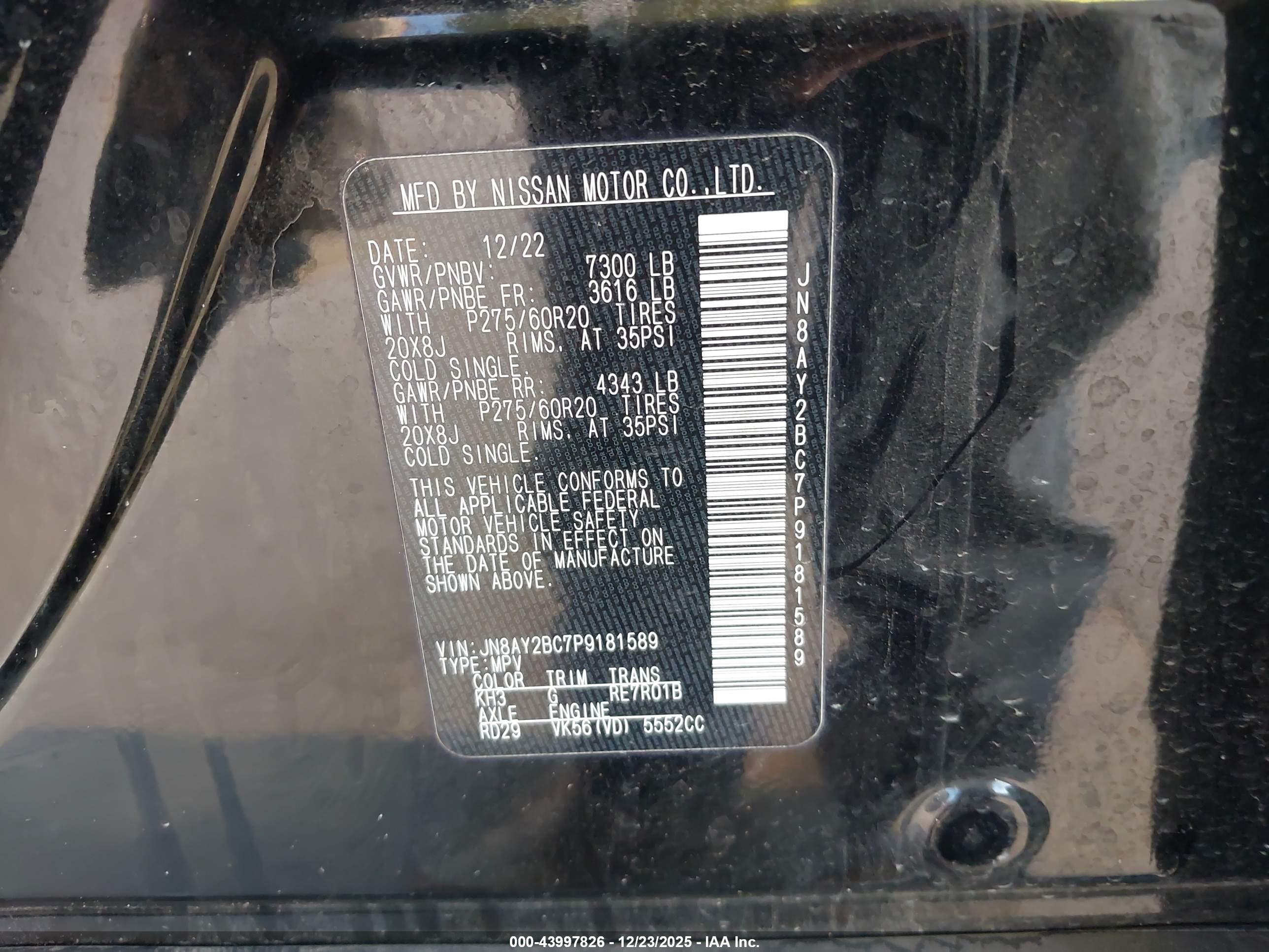 NISSAN ARMADA image 9