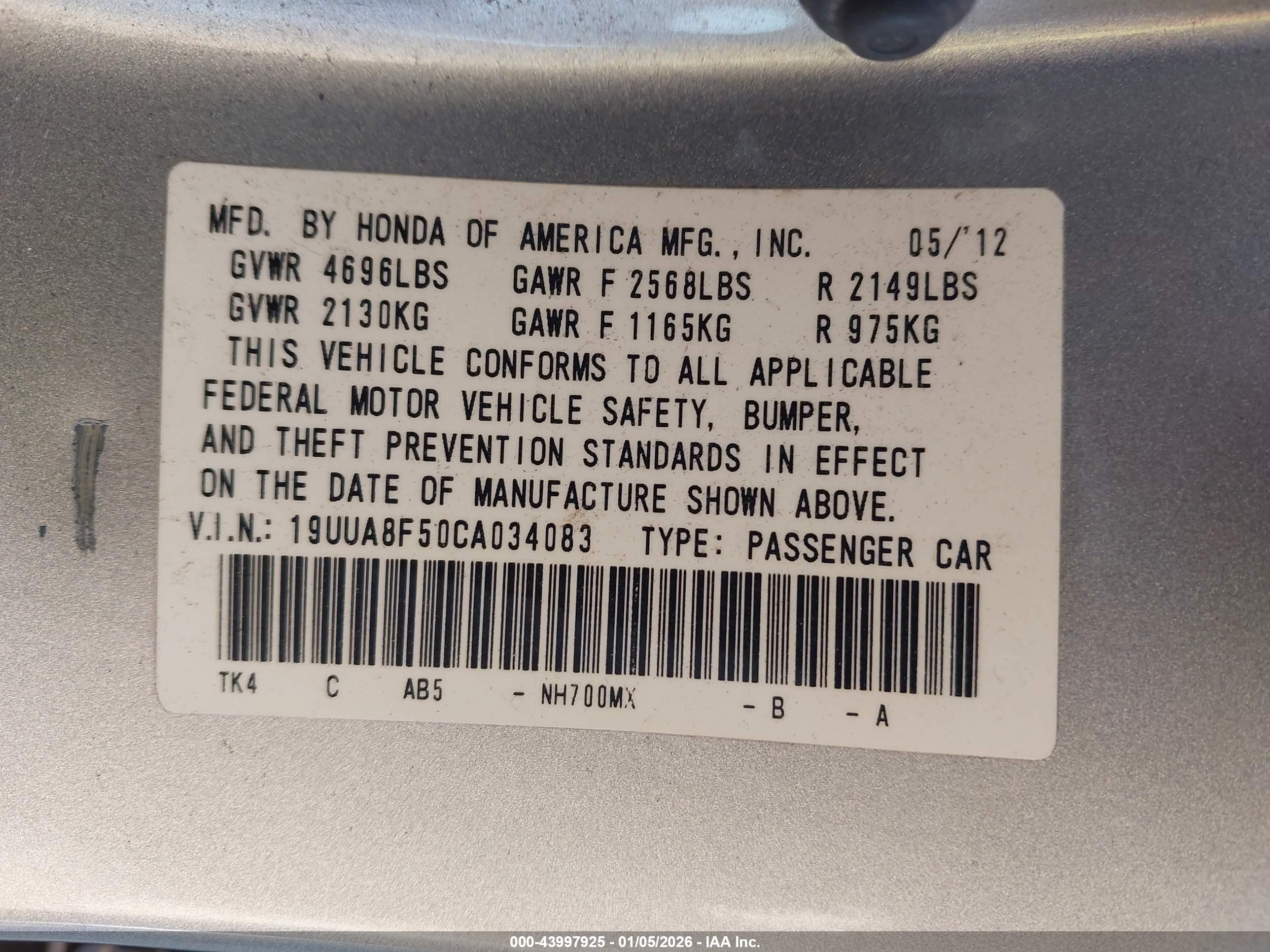 ACURA TL image 9