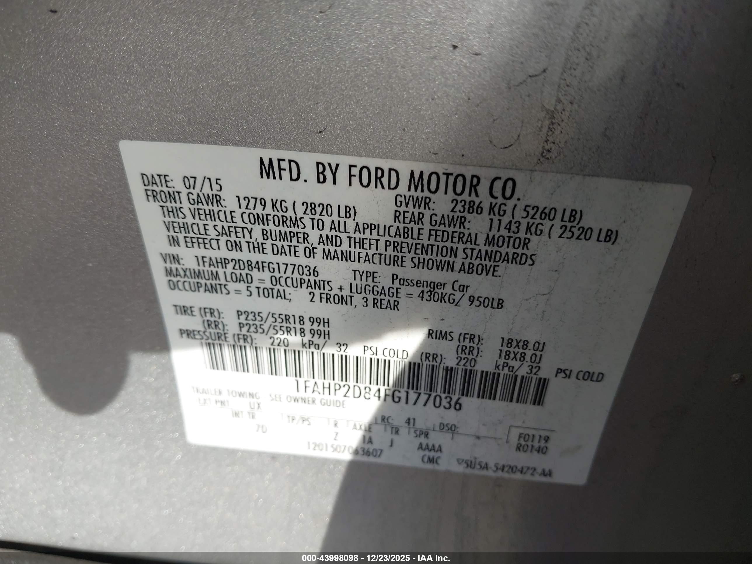 FORD TAURUS image 9