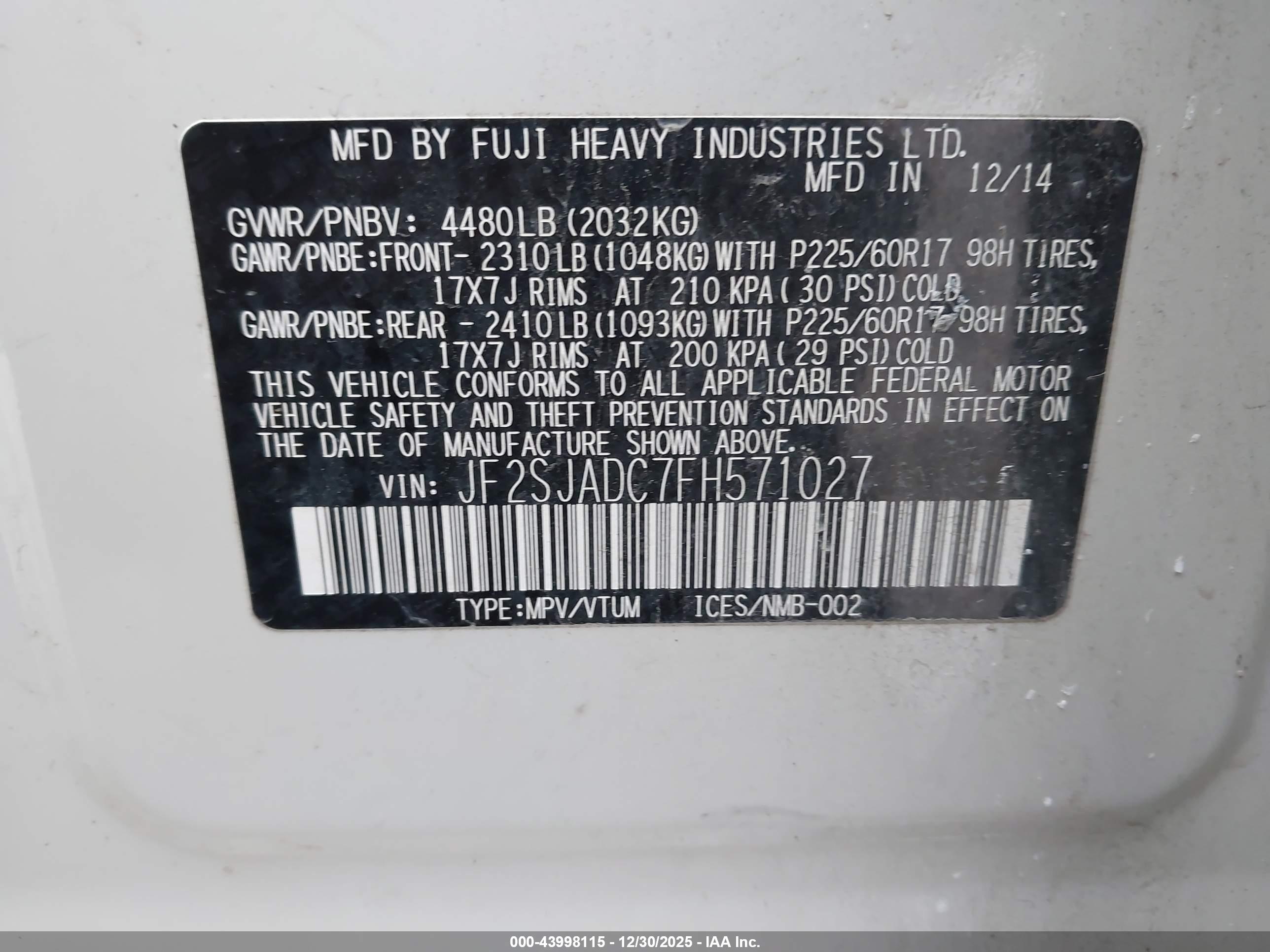 SUBARU FORESTER image 9