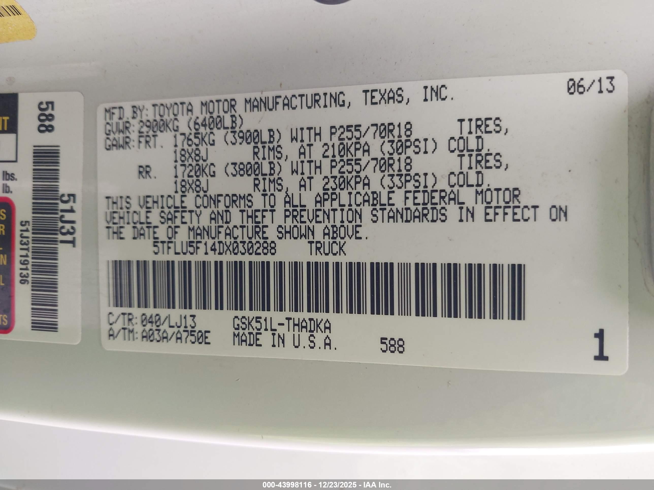 TOYOTA TUNDRA image 9