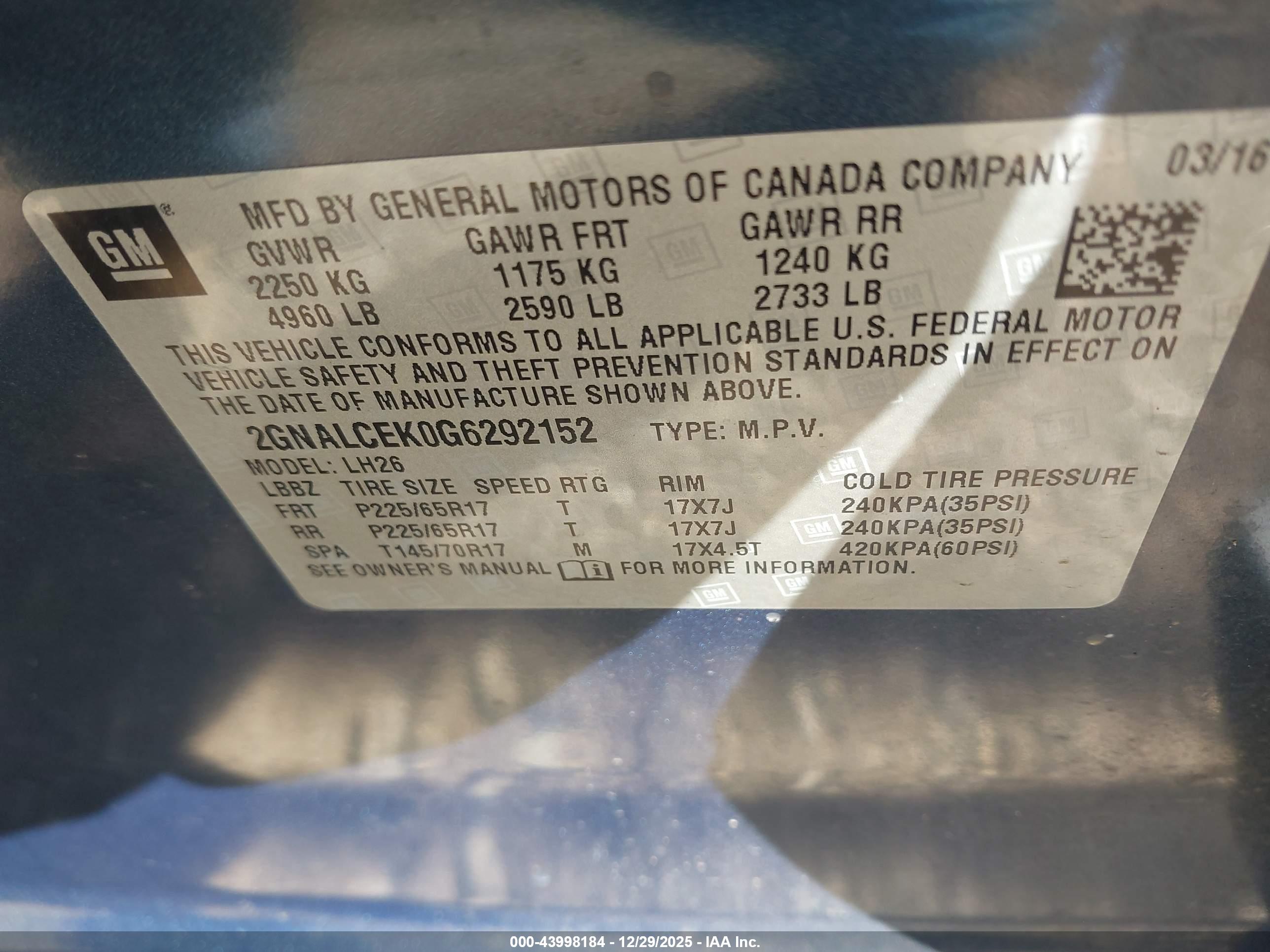 CHEVROLET EQUINOX image 9
