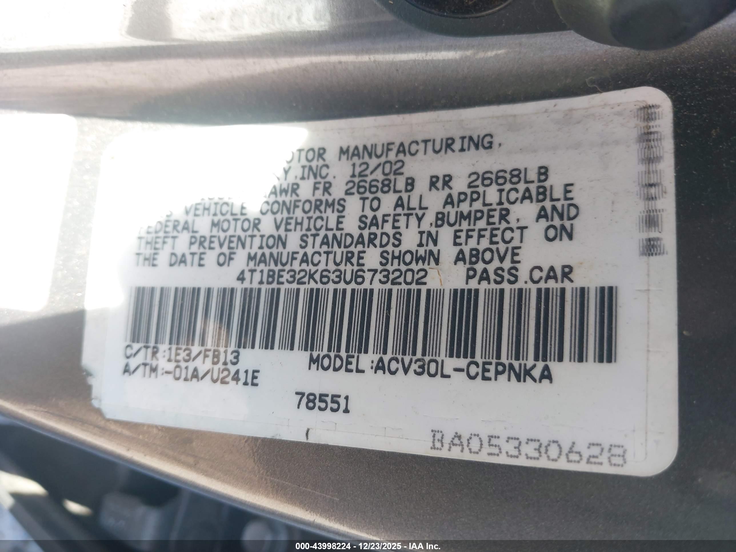 TOYOTA CAMRY image 9