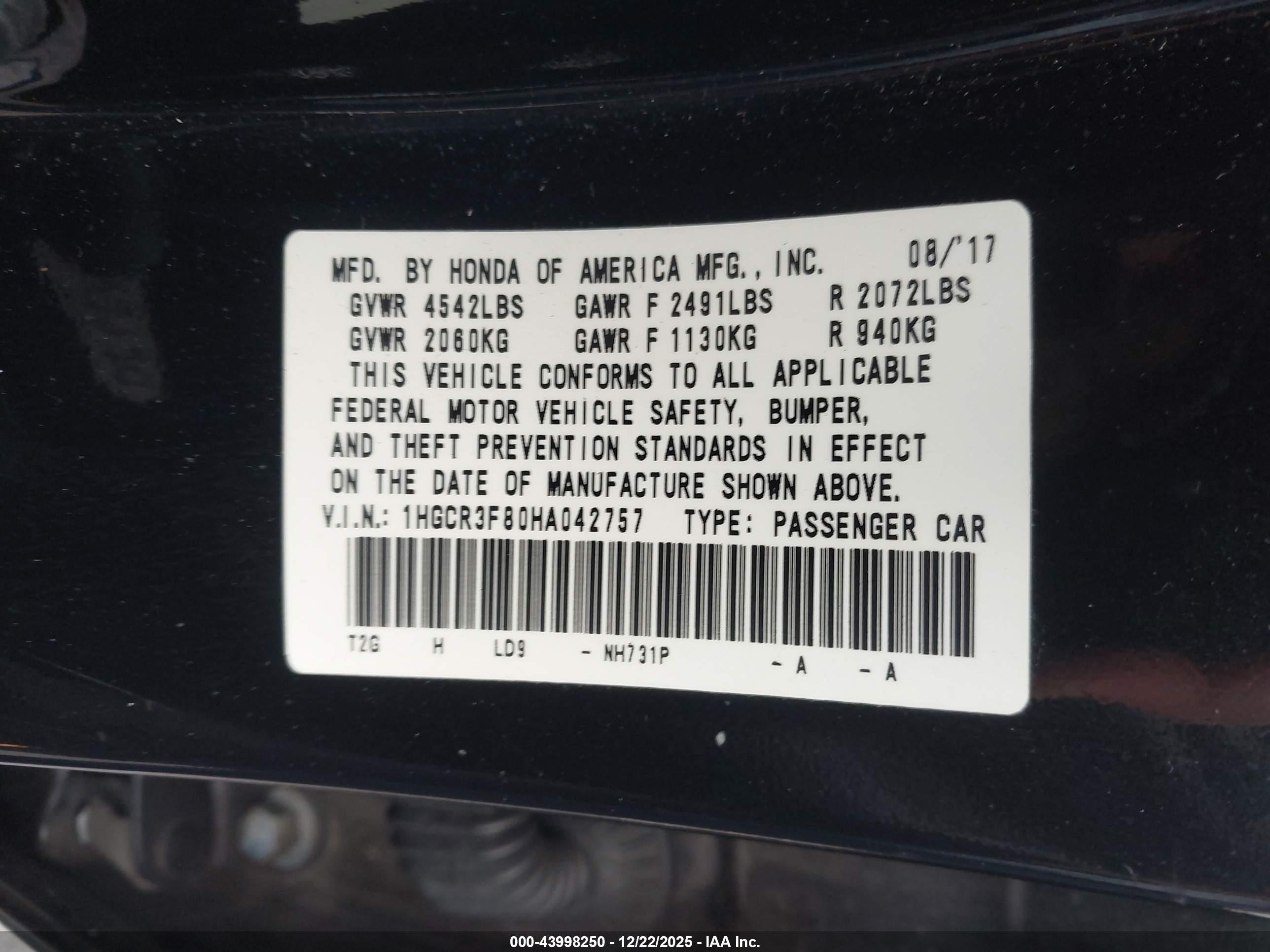 HONDA ACCORD image 9