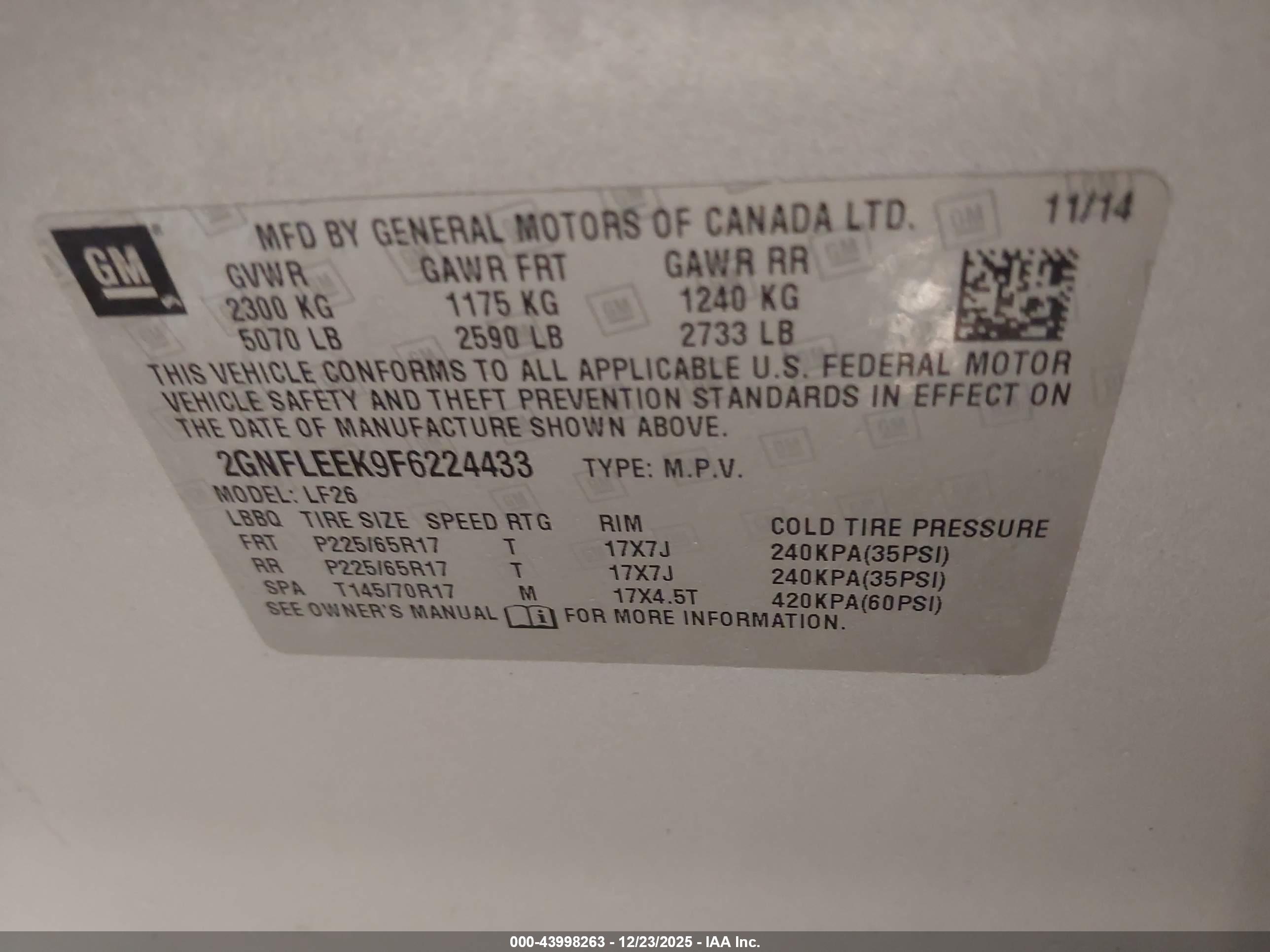 CHEVROLET EQUINOX image 9