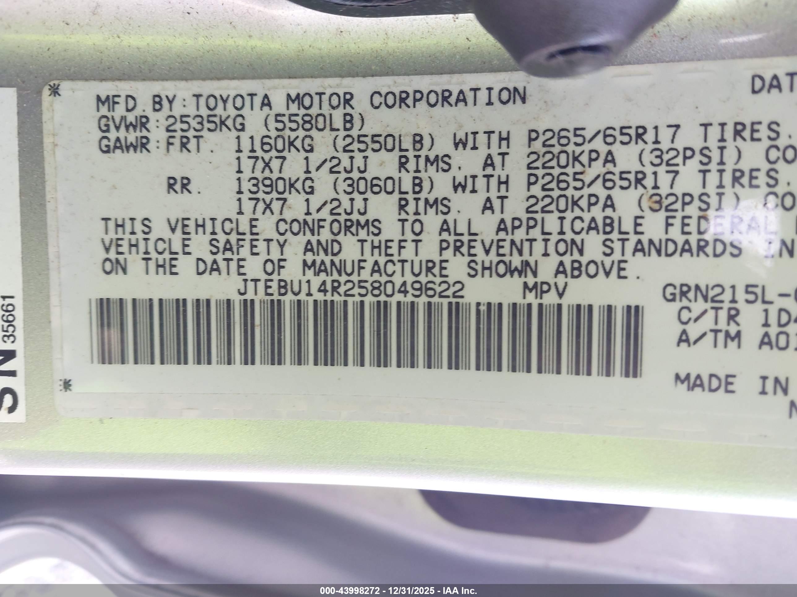 TOYOTA 4RUNNER image 9