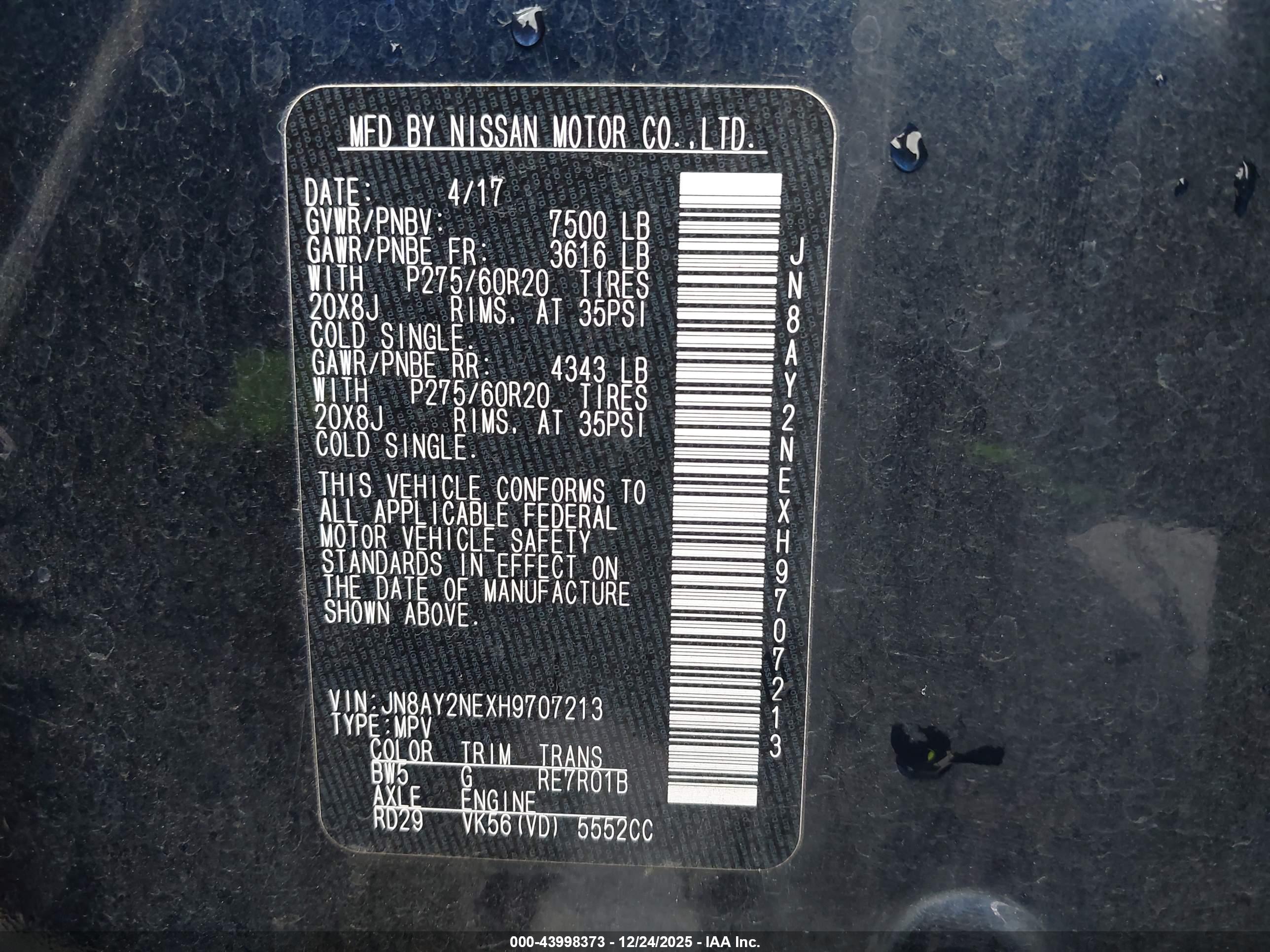 NISSAN ARMADA image 9