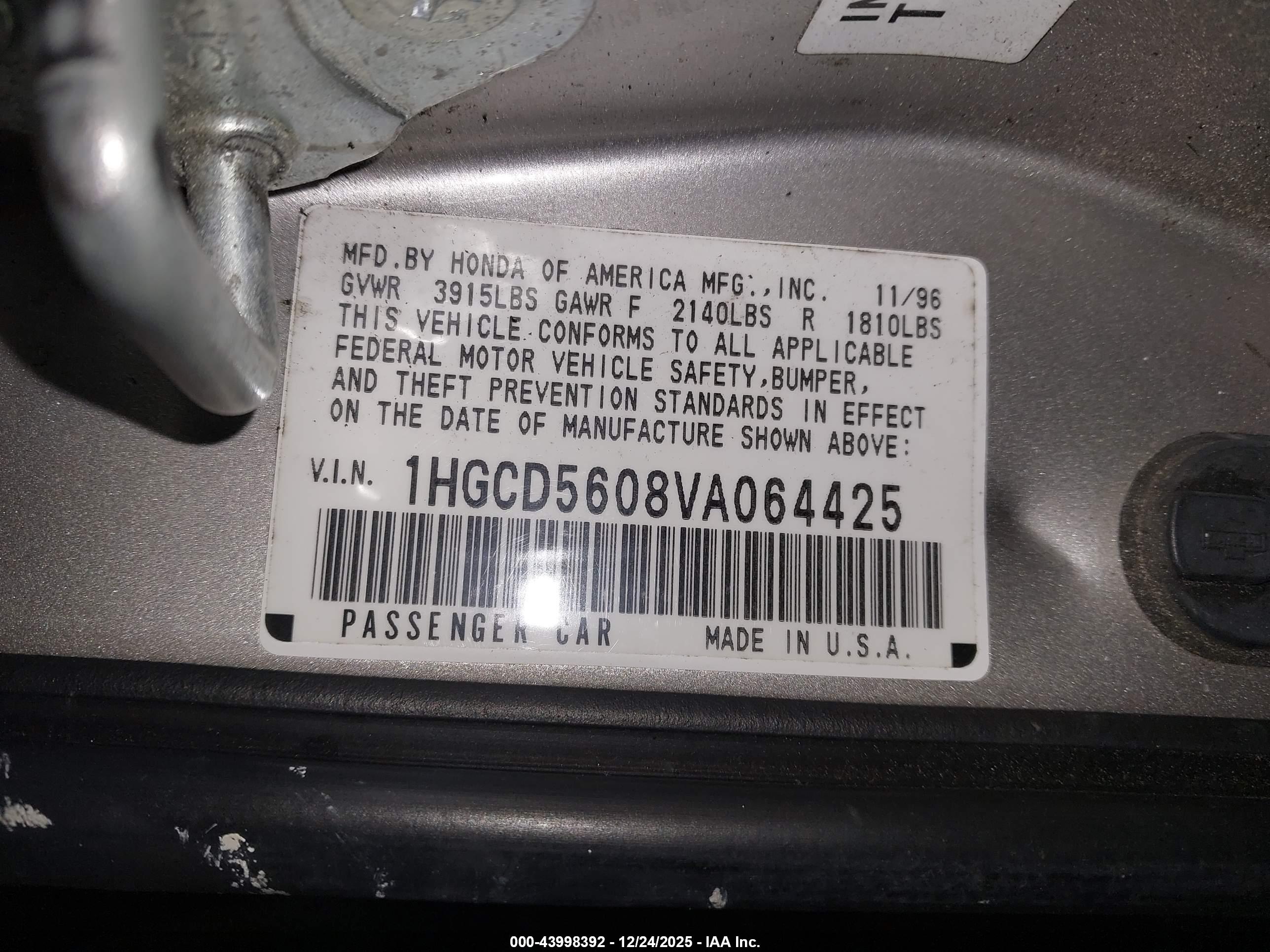 HONDA ACCORD image 9