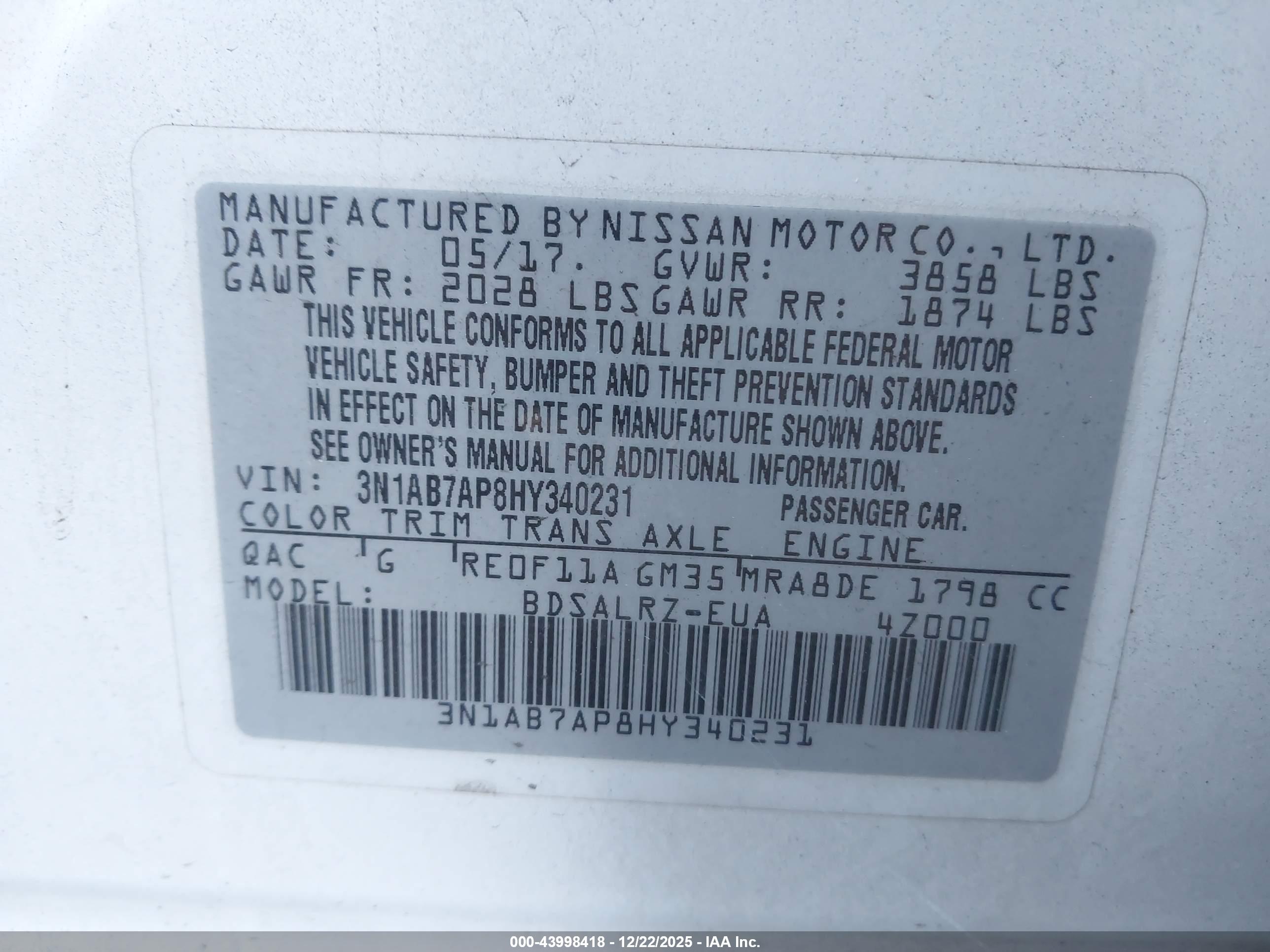 NISSAN SENTRA image 9