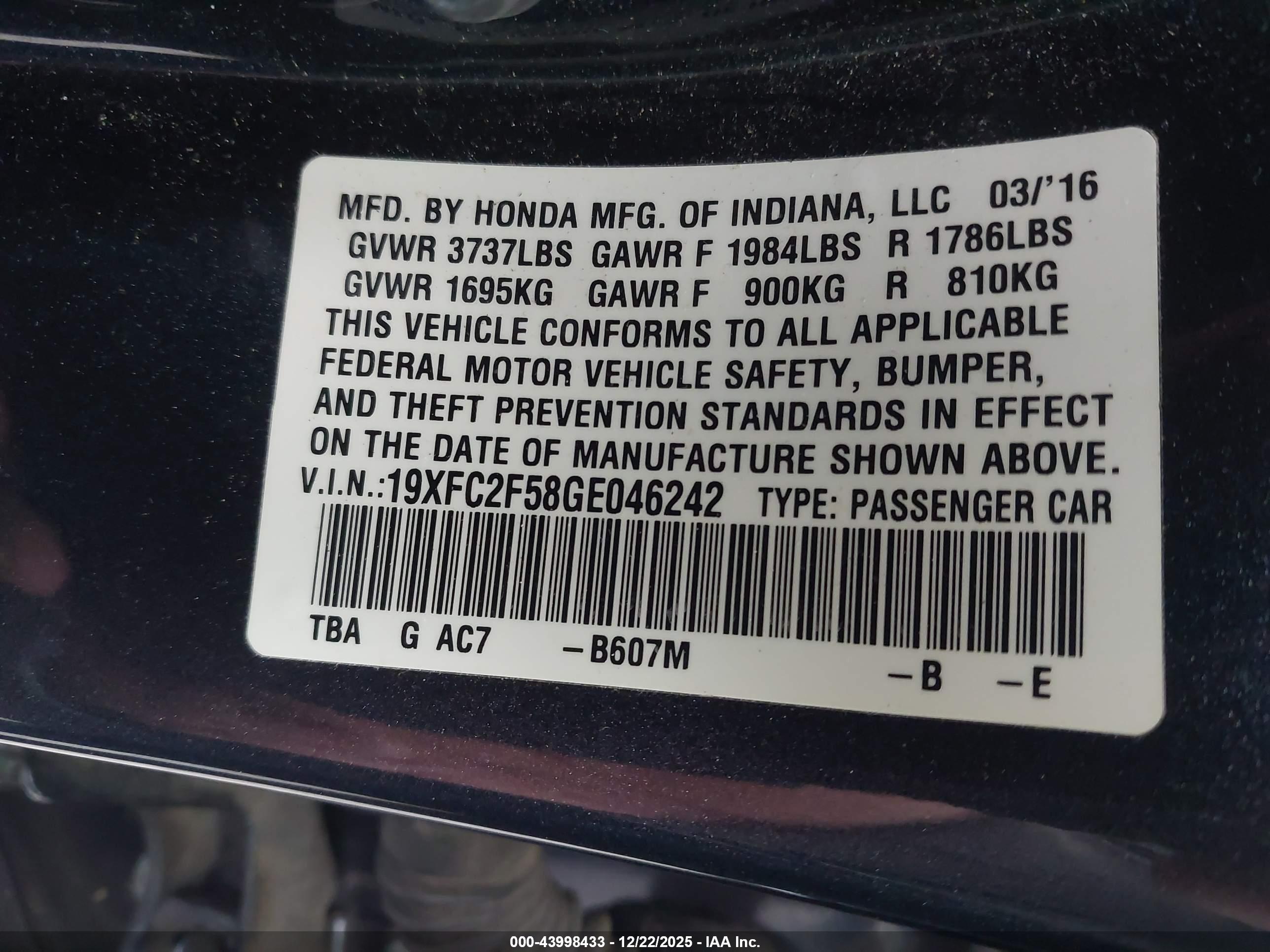 HONDA CIVIC image 9