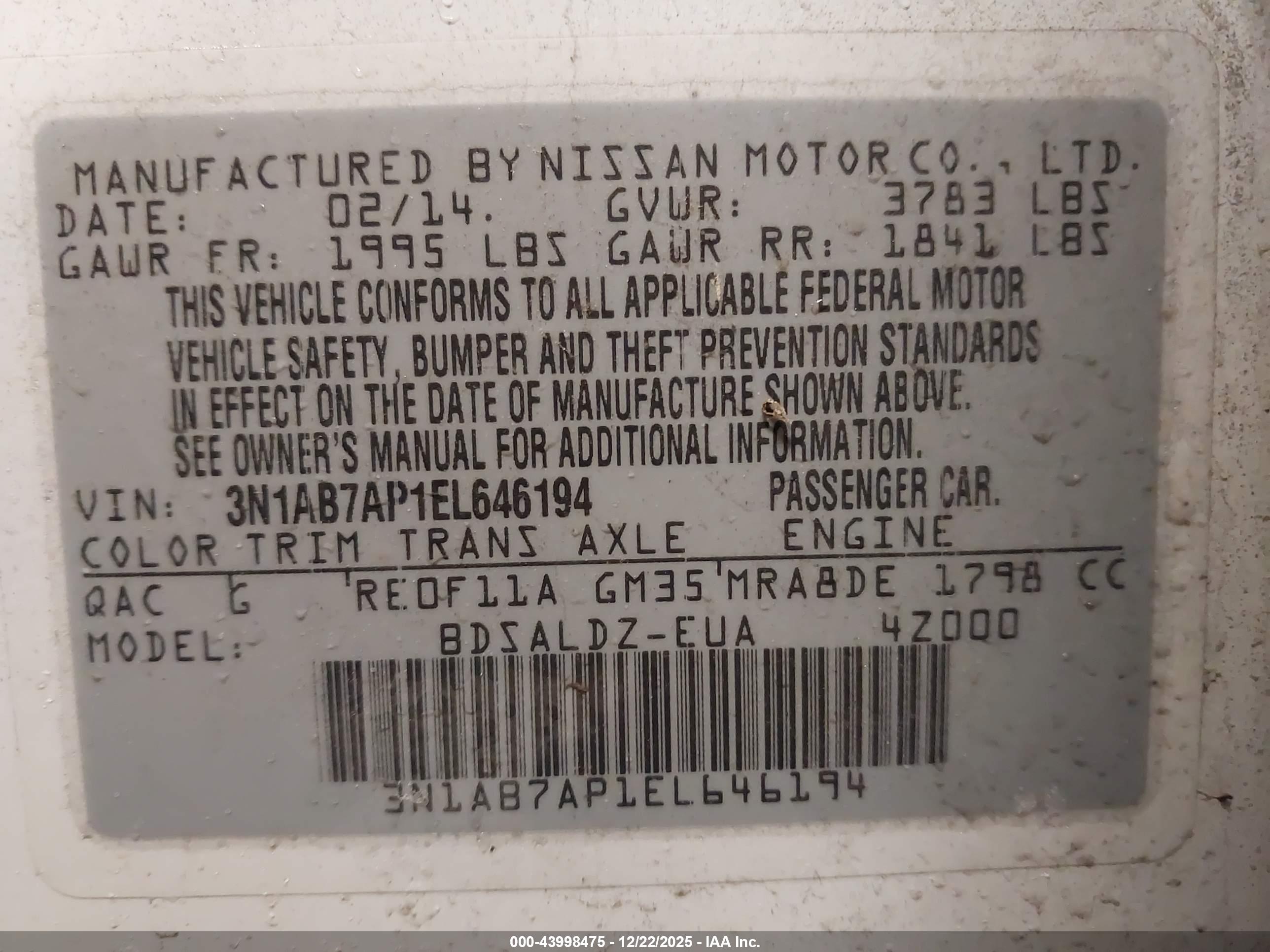 NISSAN SENTRA image 9