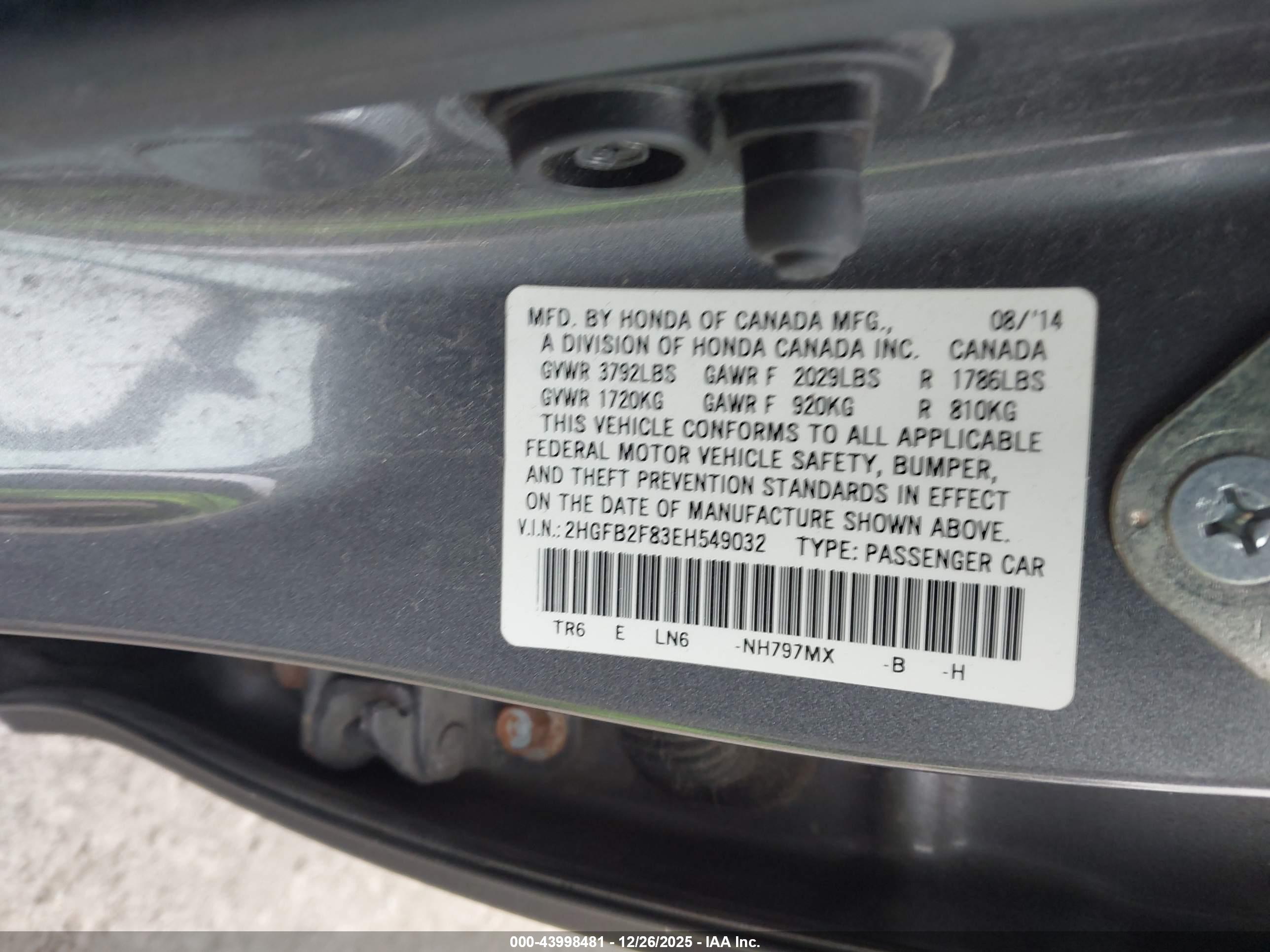 HONDA CIVIC image 9
