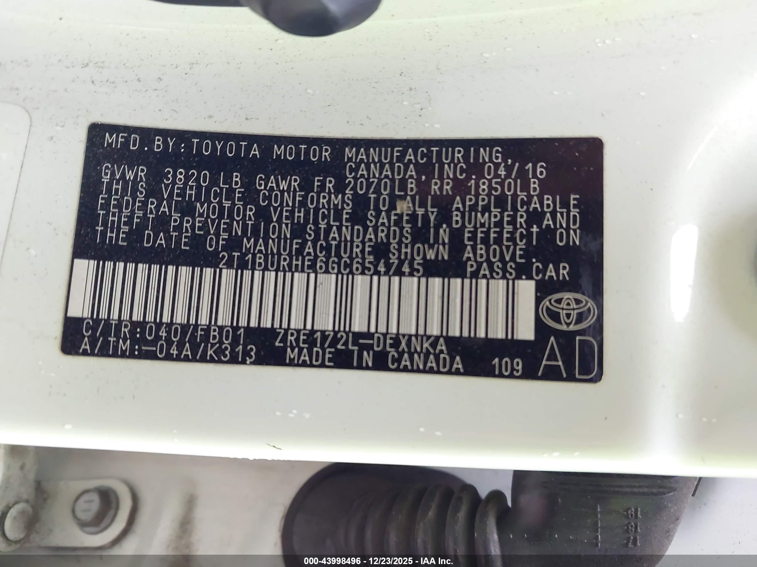 TOYOTA COROLLA image 9