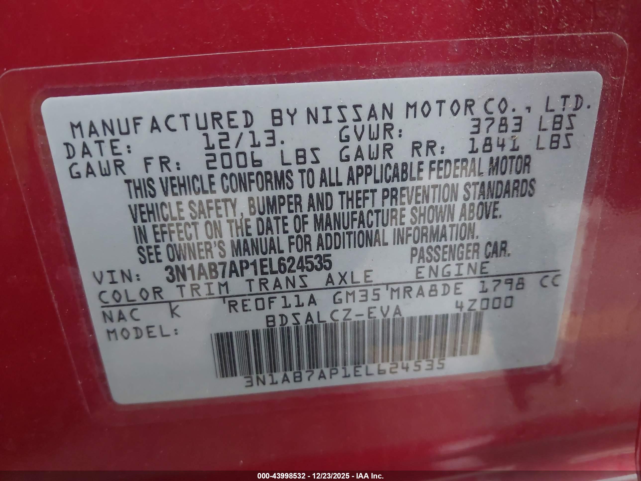 NISSAN SENTRA image 9