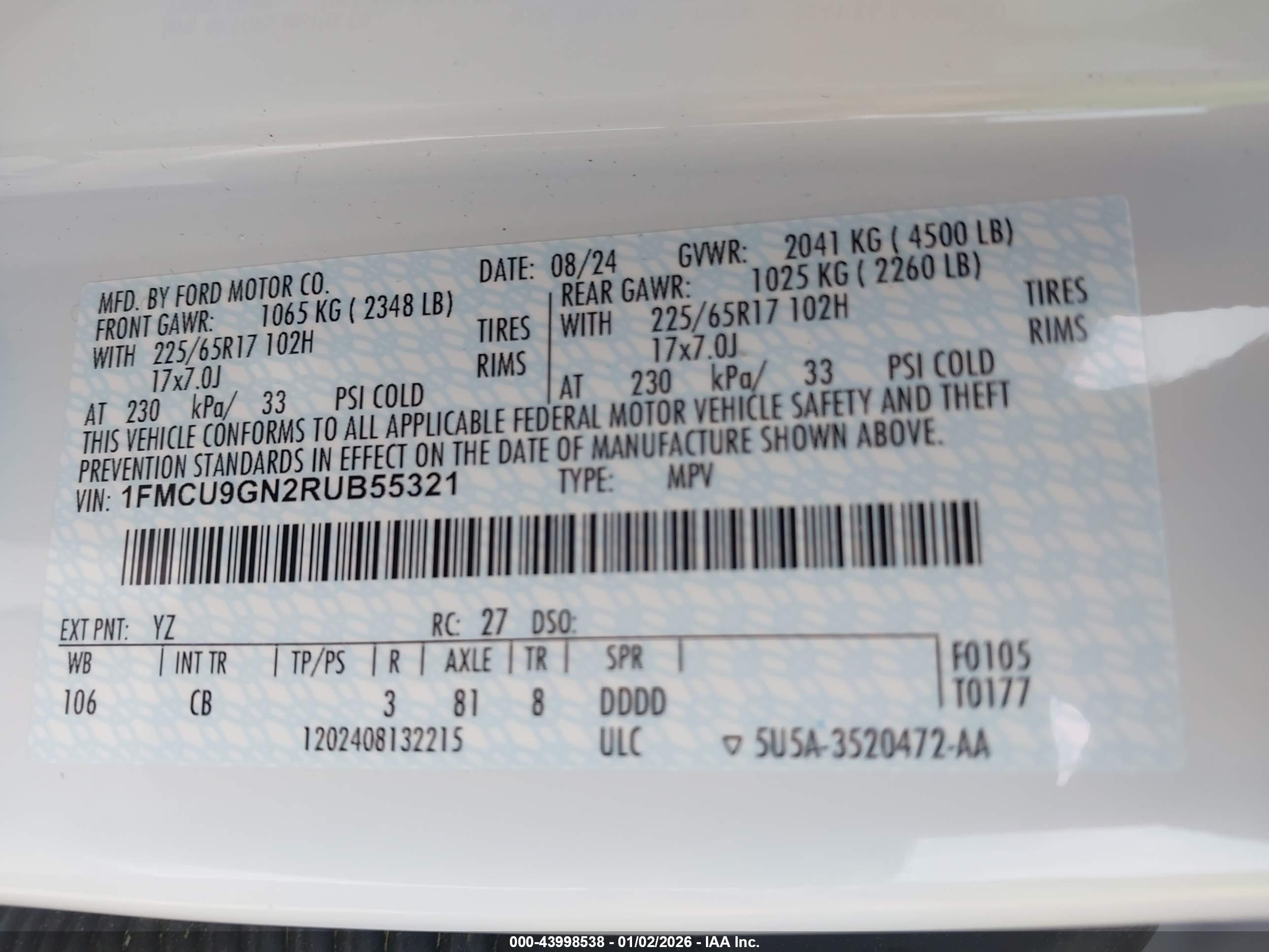 FORD ESCAPE image 9
