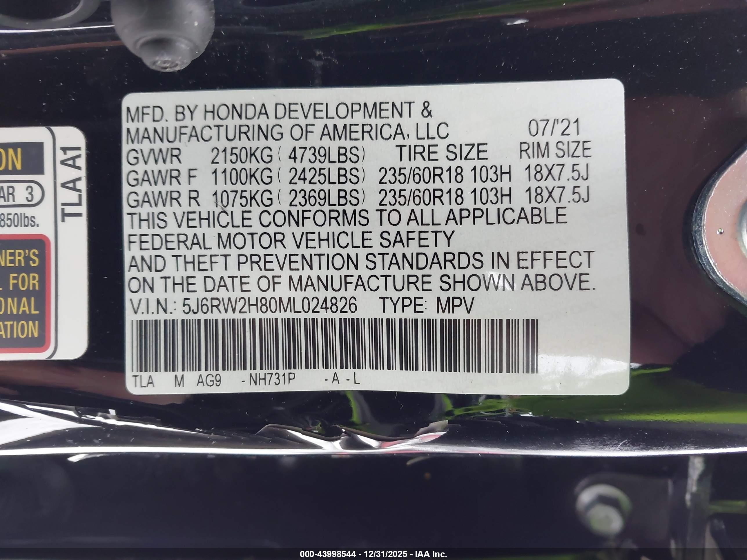 HONDA CR-V image 9