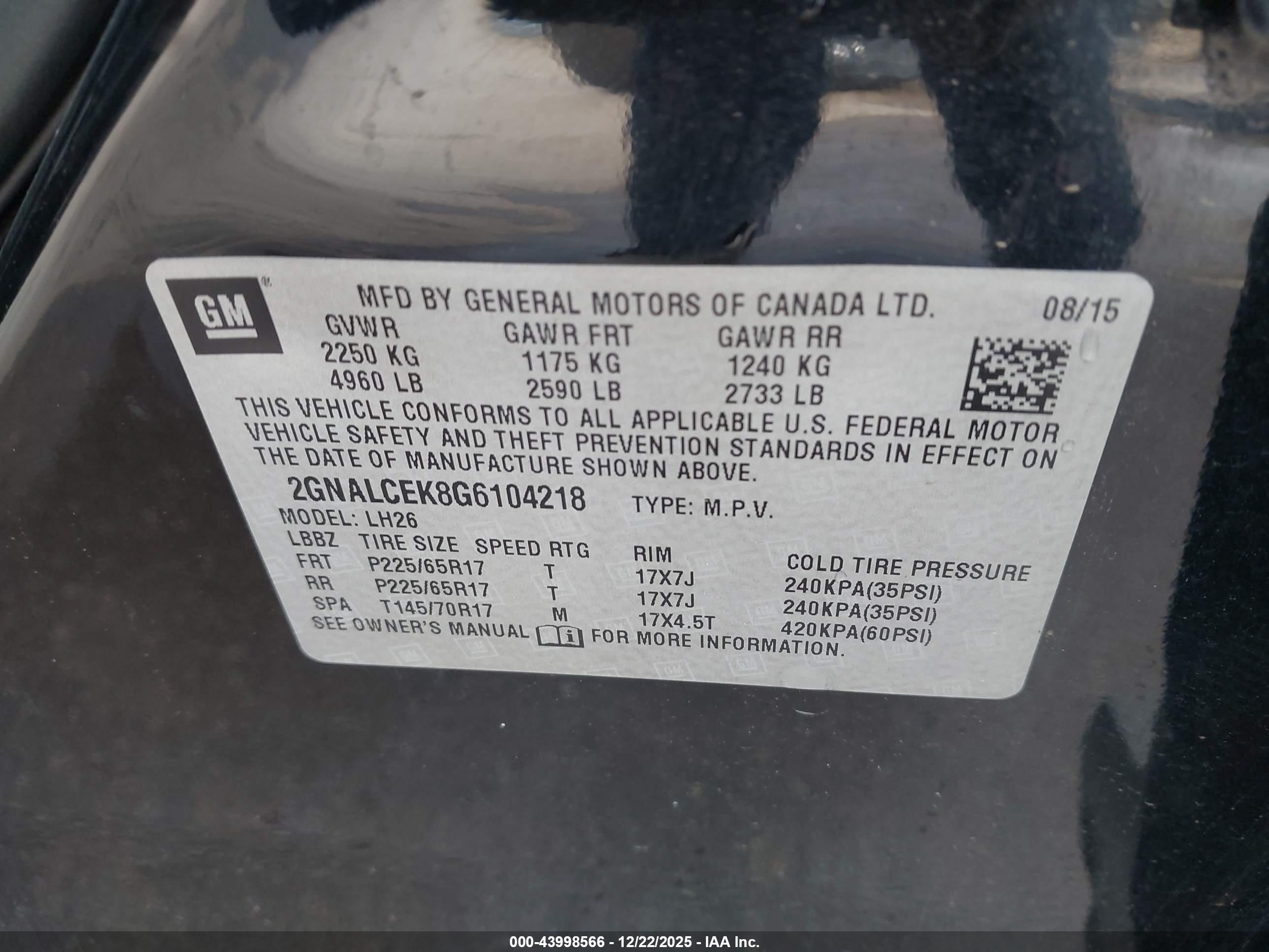 CHEVROLET EQUINOX image 9