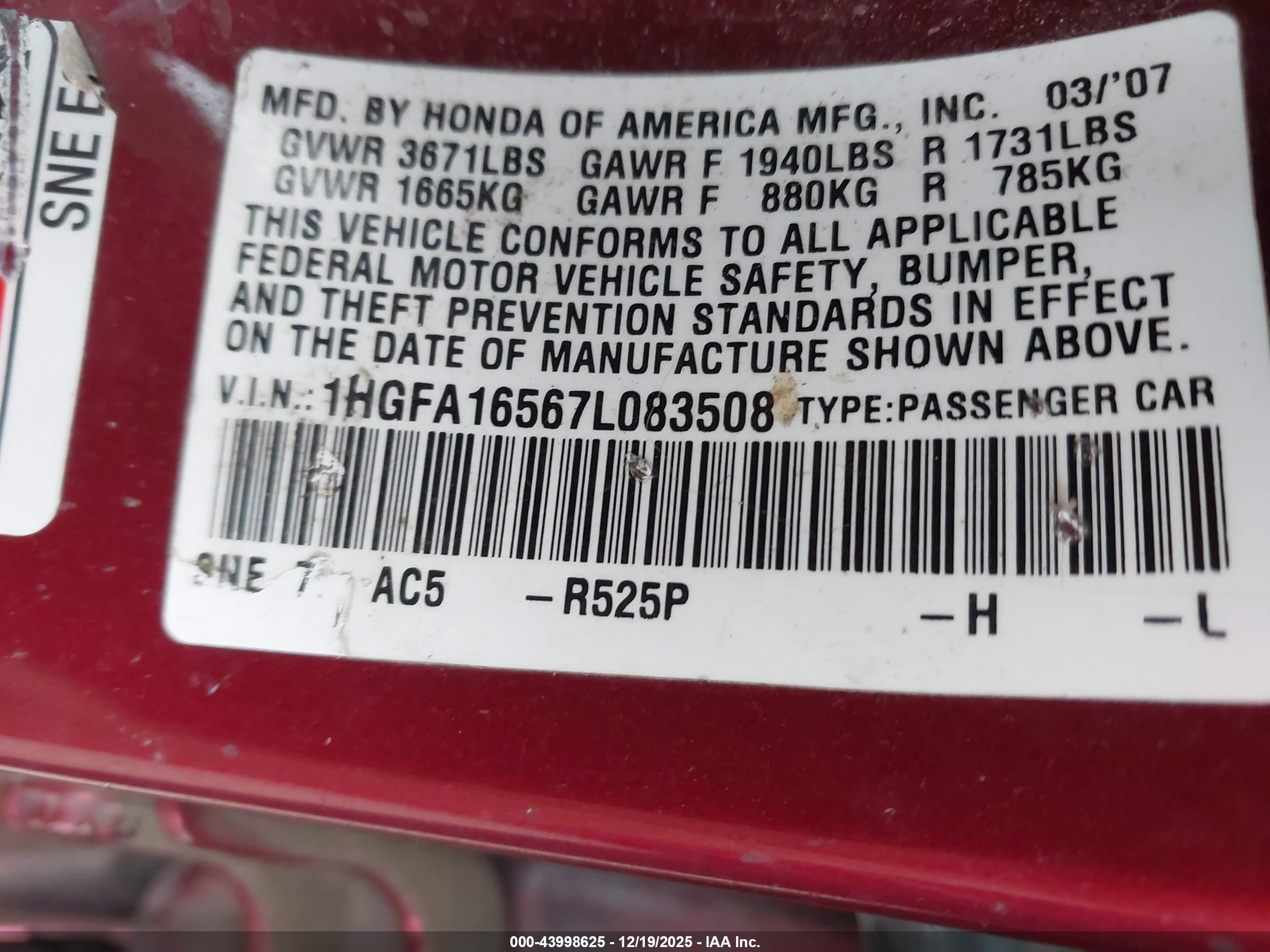 HONDA CIVIC image 9