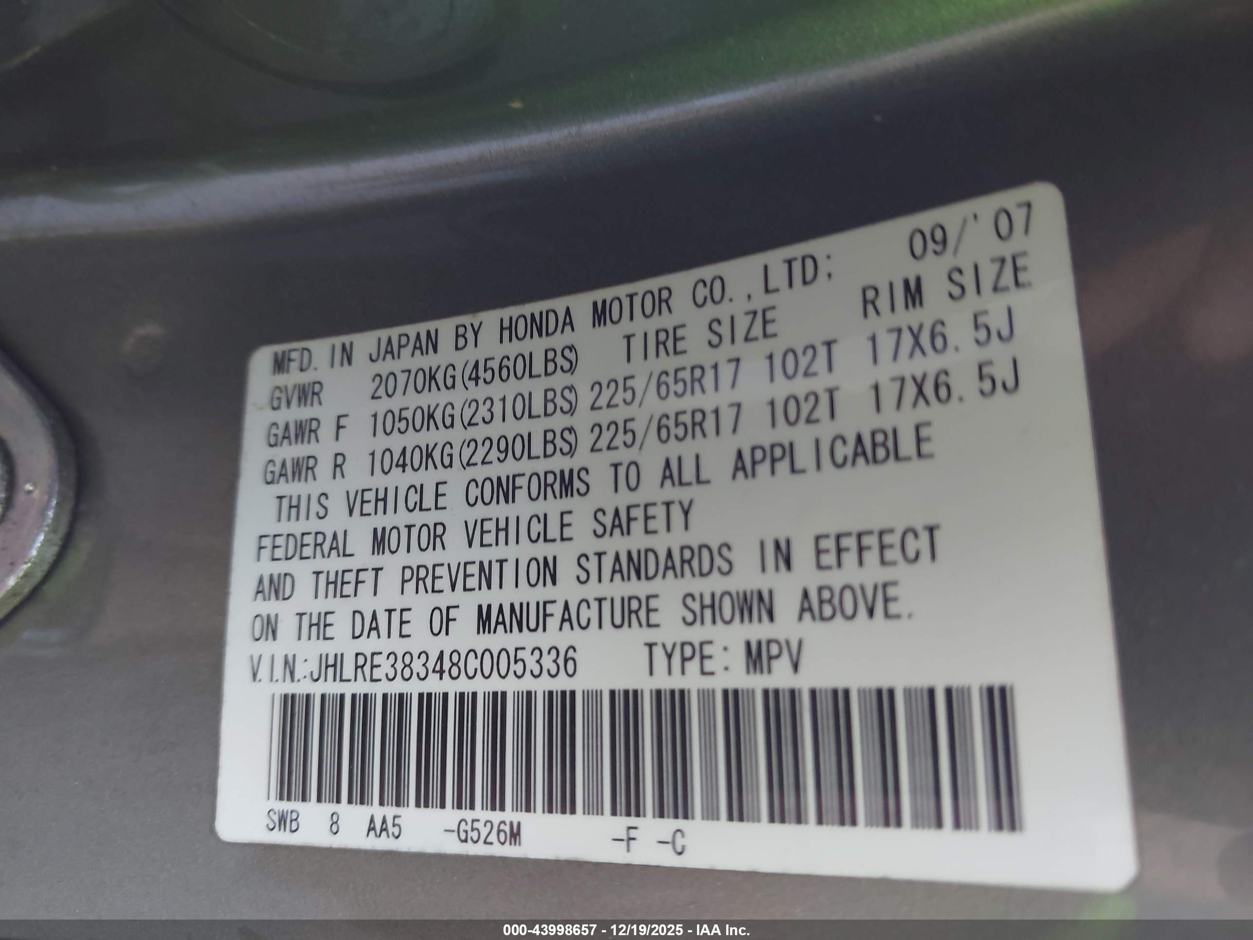 HONDA CR-V image 9