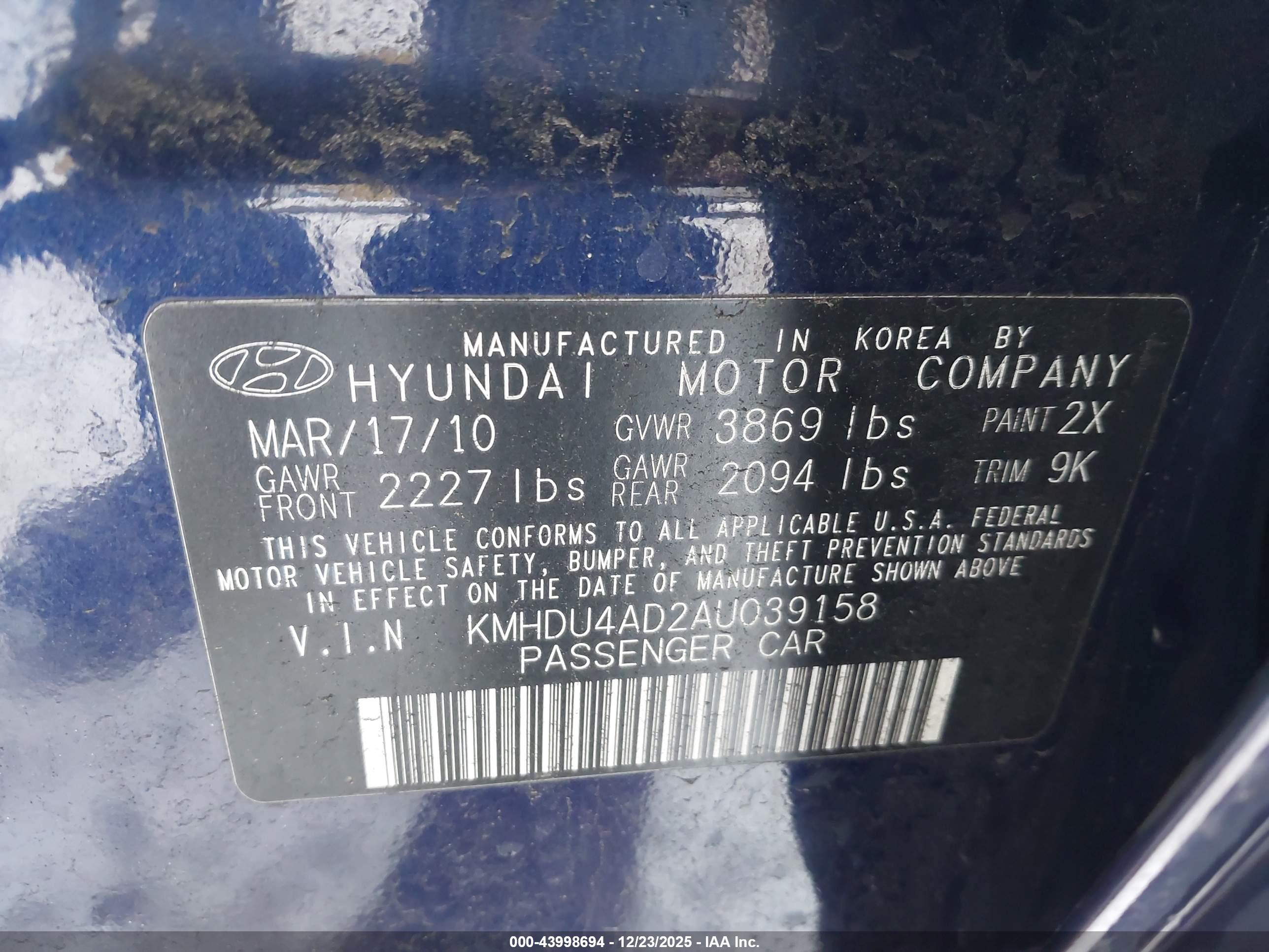 HYUNDAI ELANTRA image 9