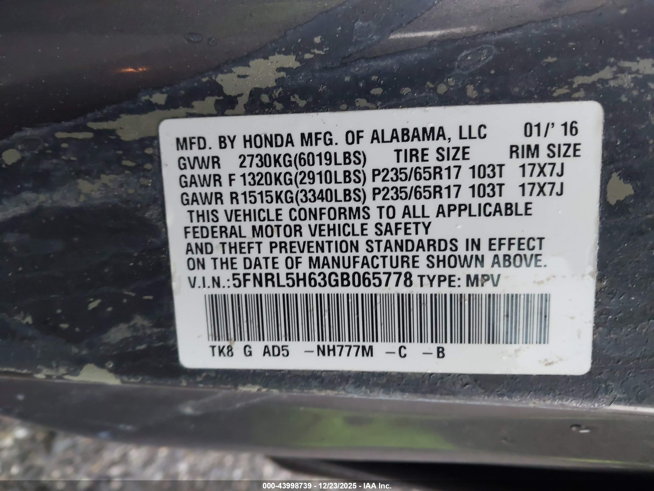 HONDA ODYSSEY image 9