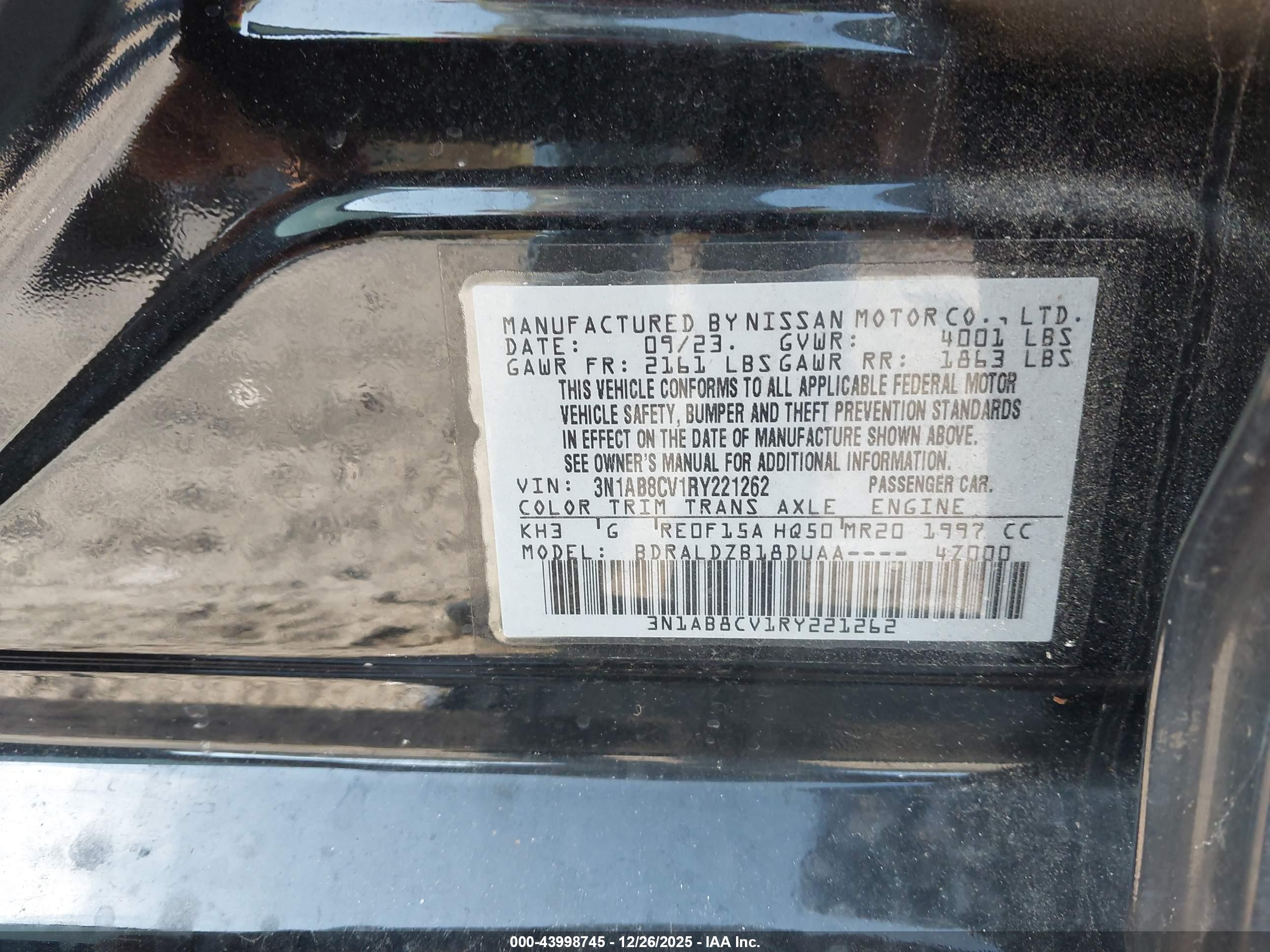 NISSAN SENTRA image 9