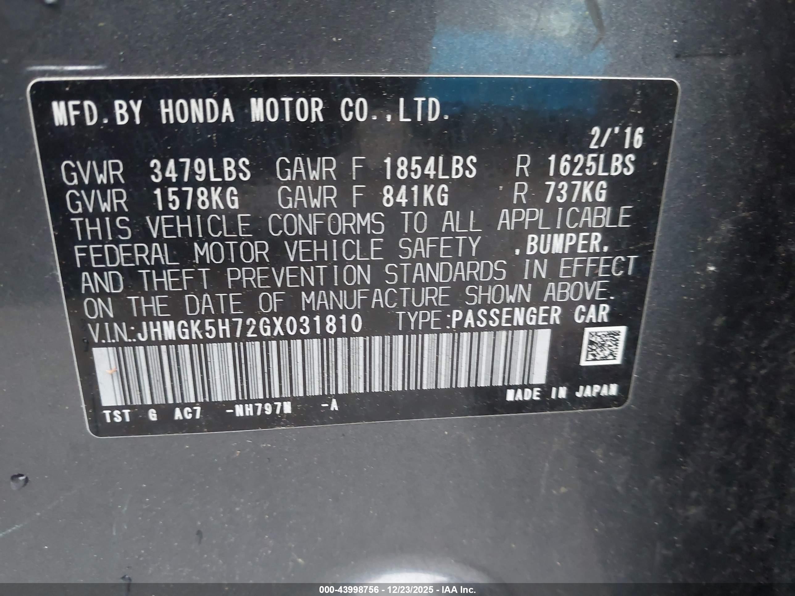 HONDA FIT image 9