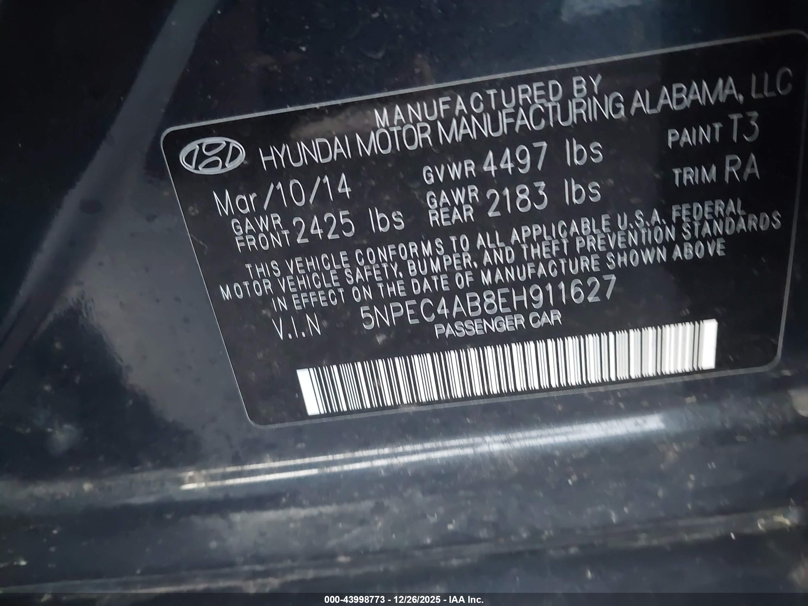 HYUNDAI SONATA image 9