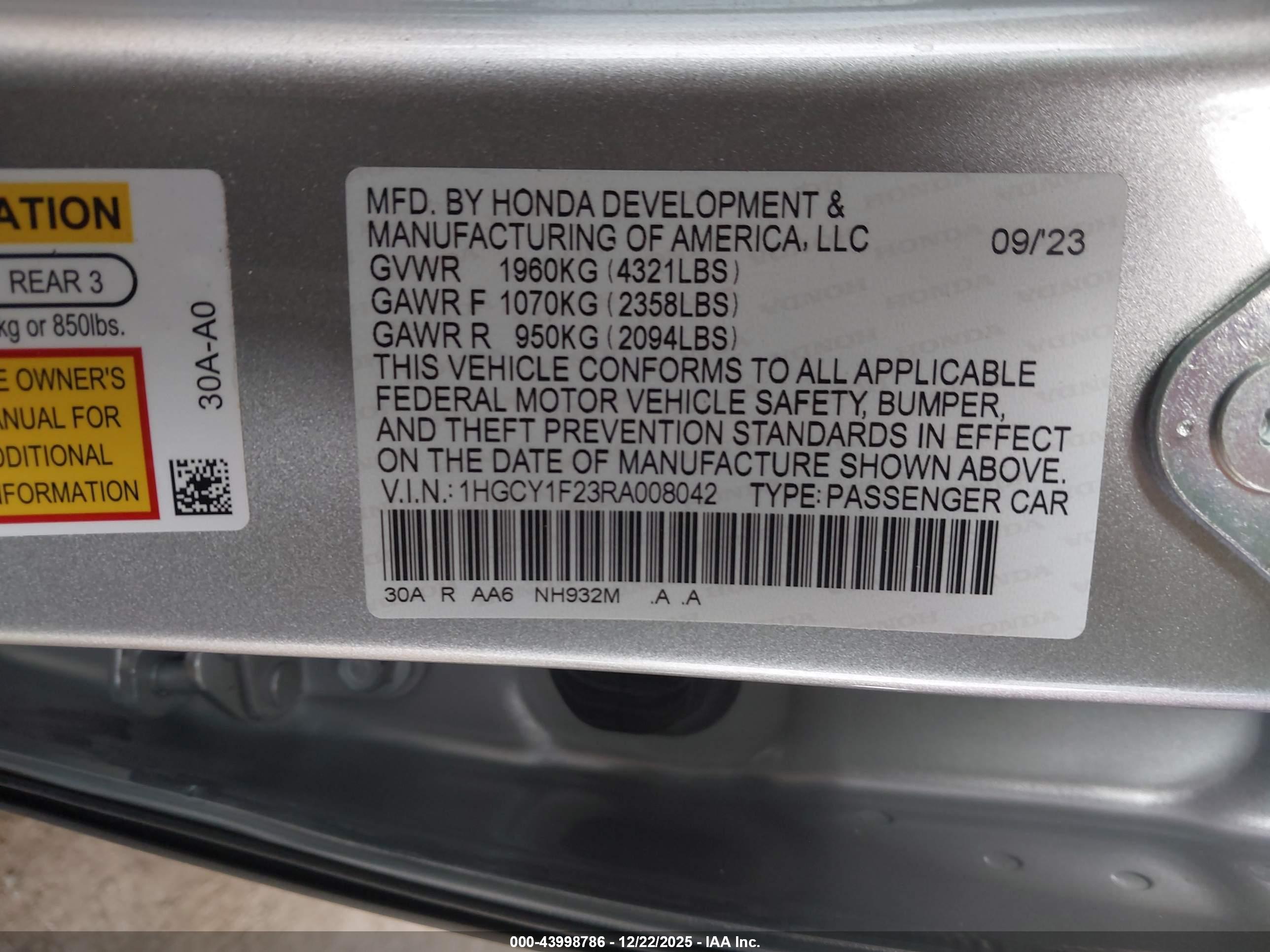HONDA ACCORD image 9
