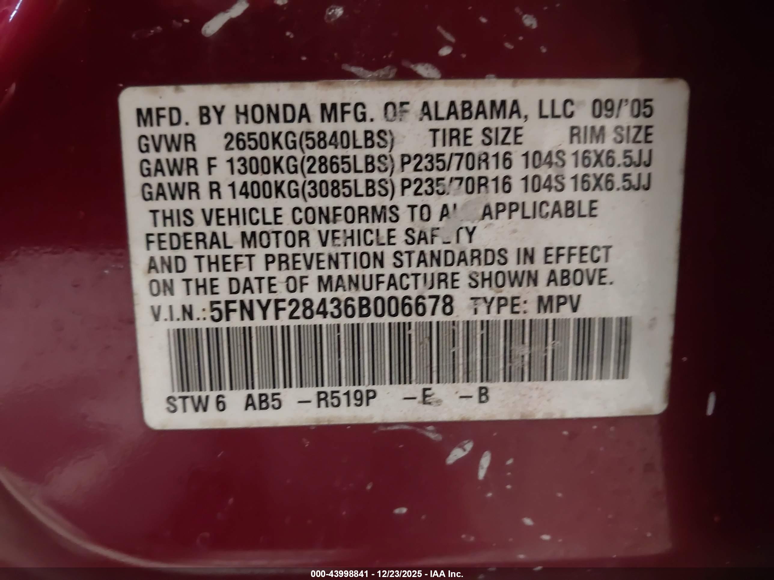 HONDA PILOT image 9