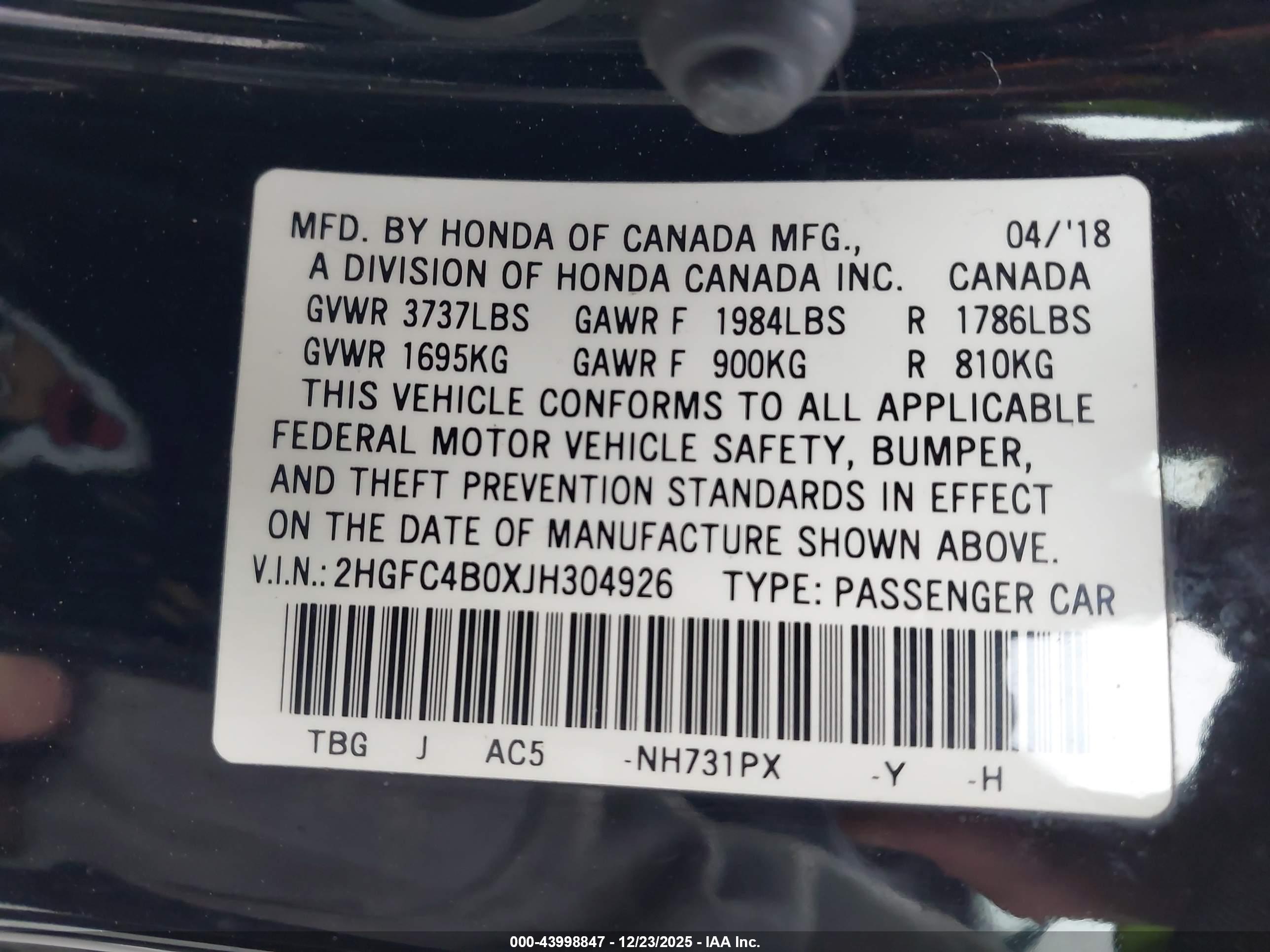 HONDA CIVIC image 9