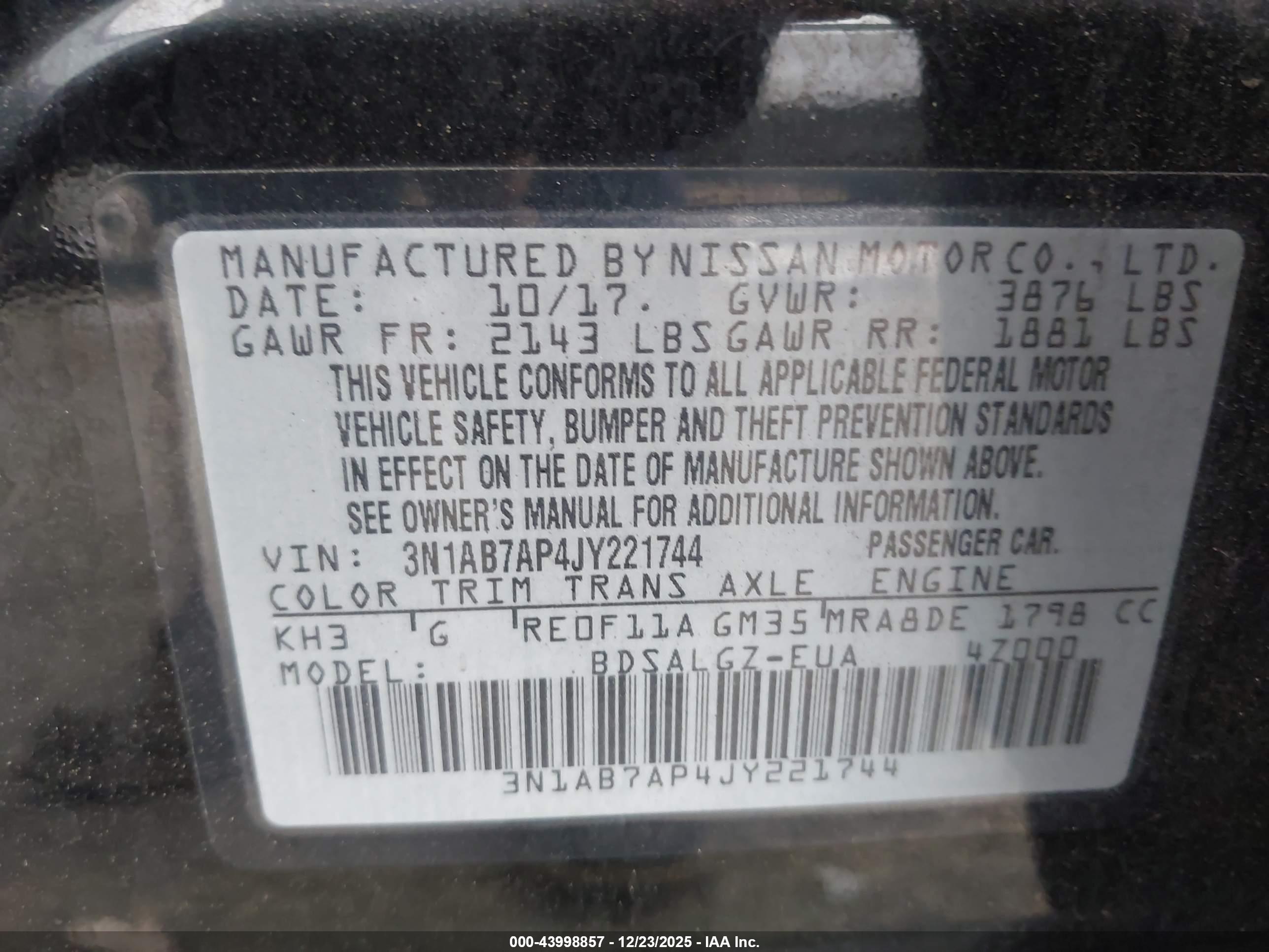NISSAN SENTRA image 9