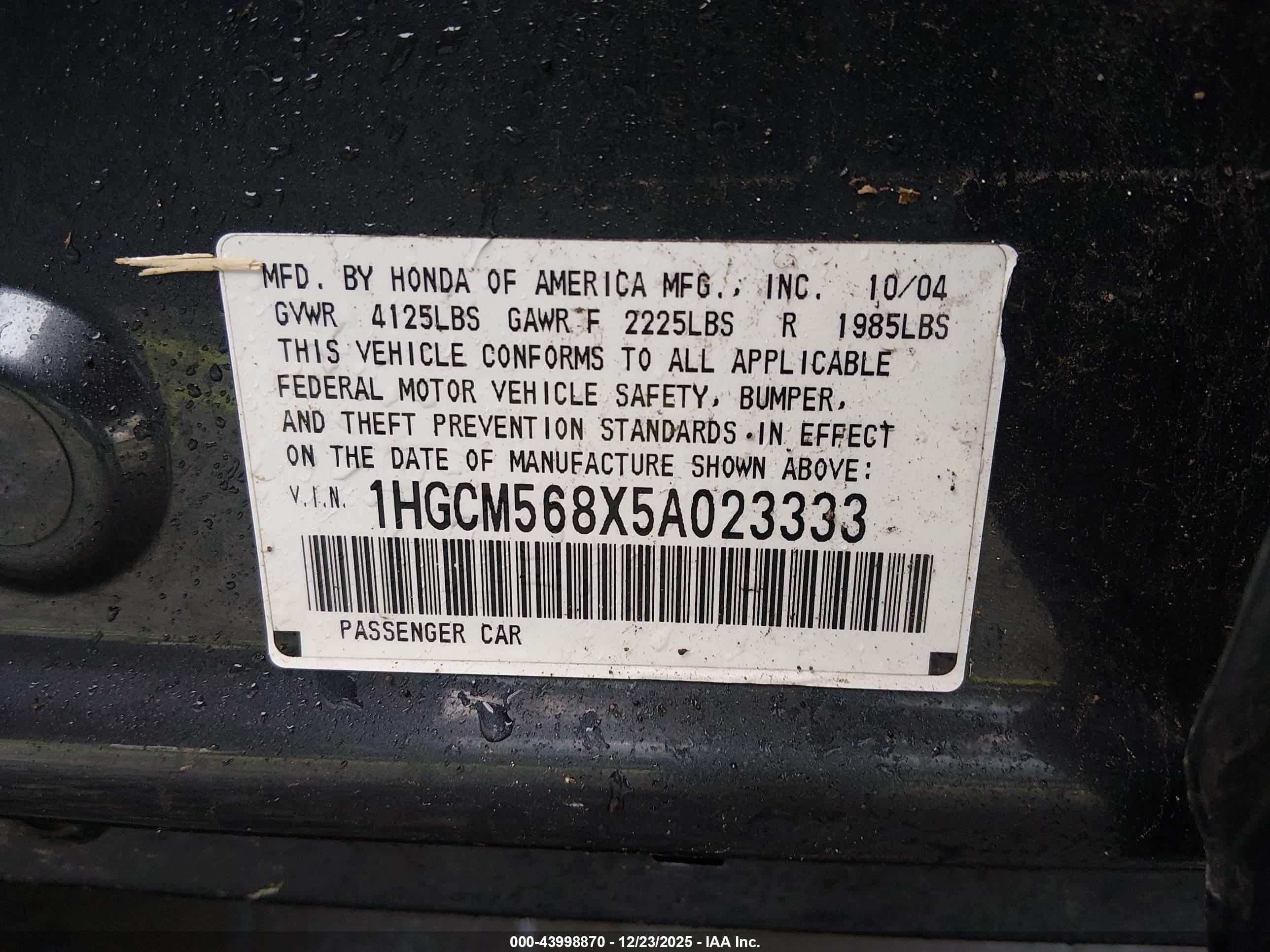 HONDA ACCORD image 9