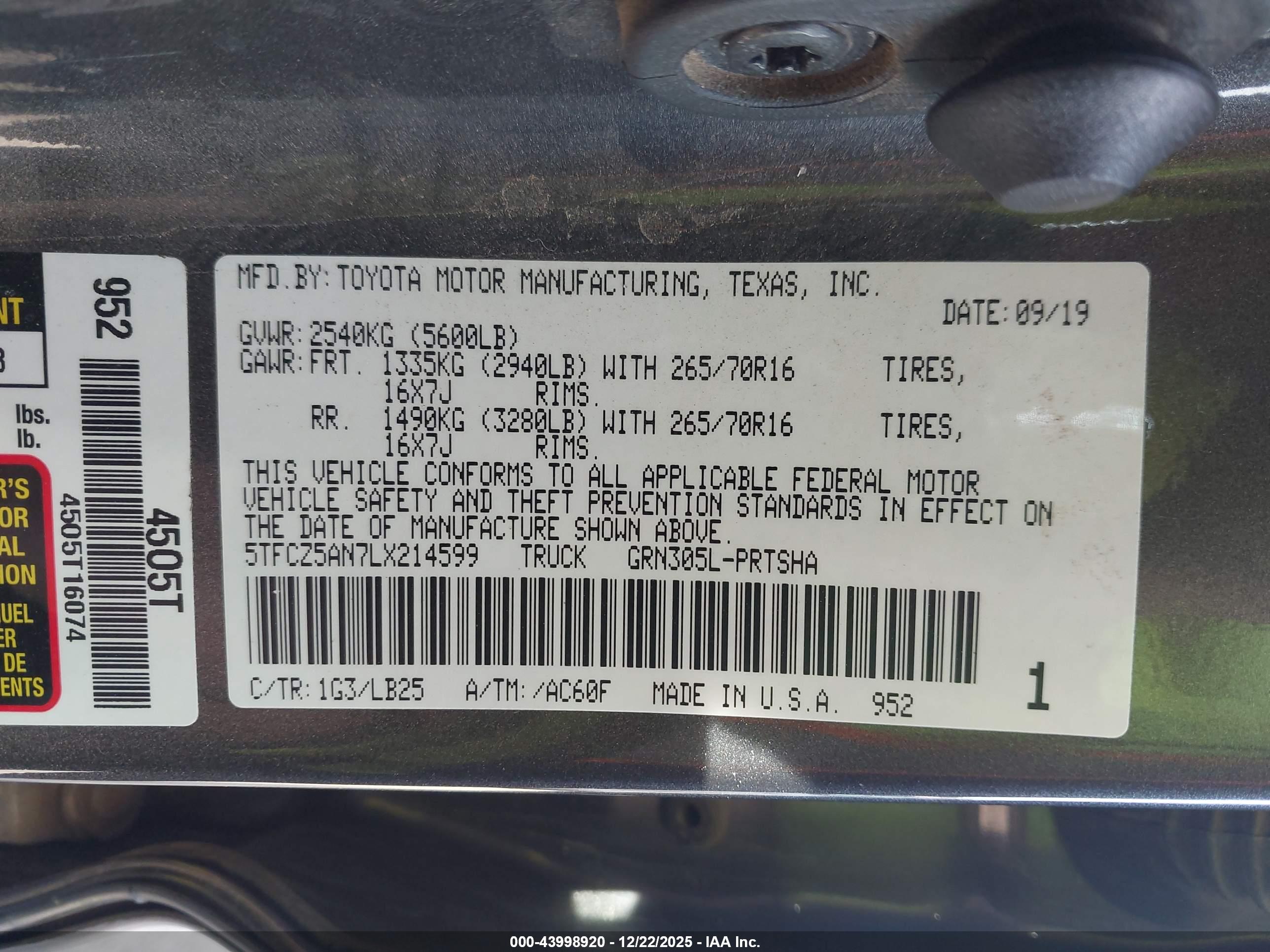 TOYOTA TACOMA image 9