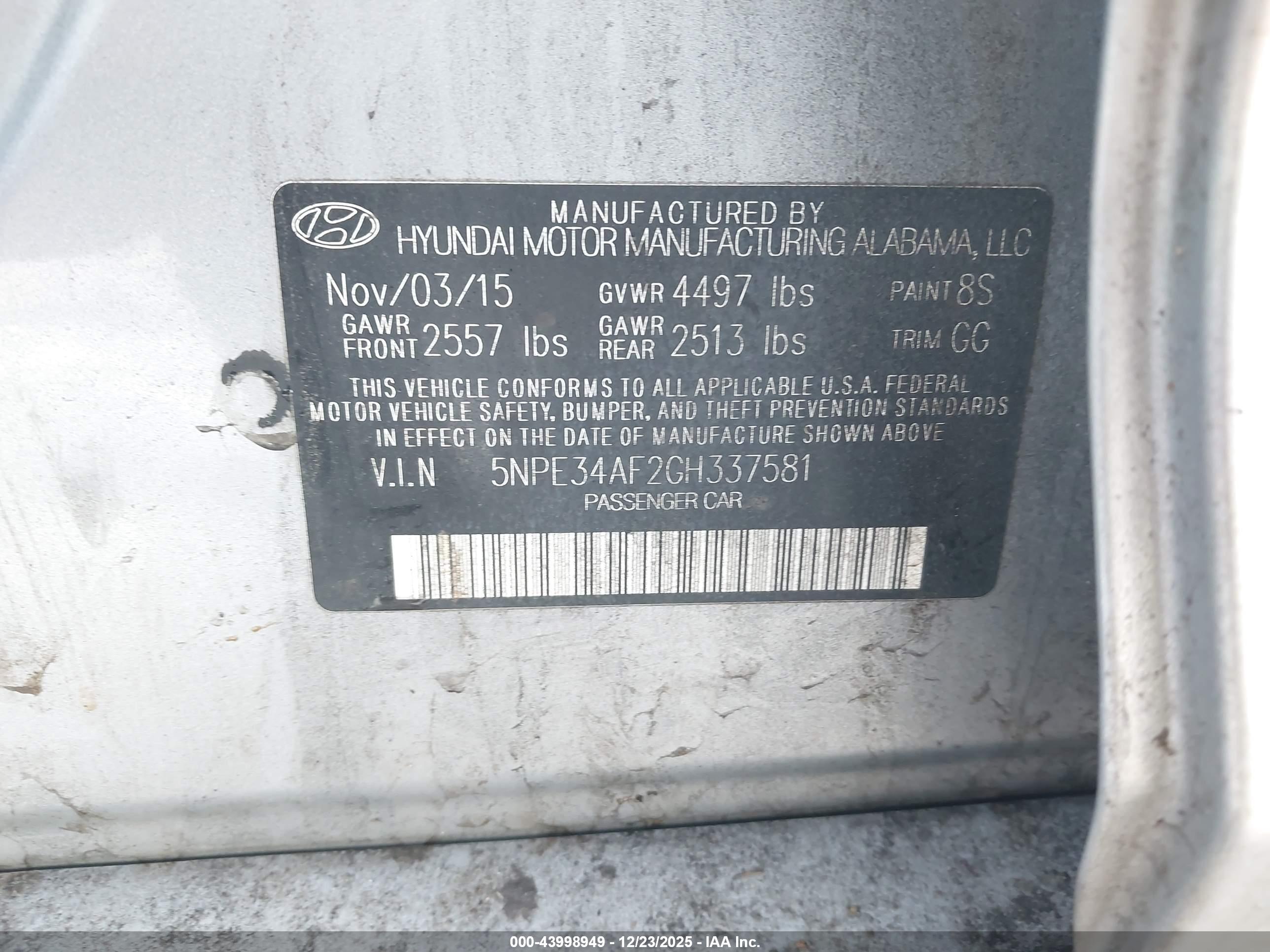 HYUNDAI SONATA image 9