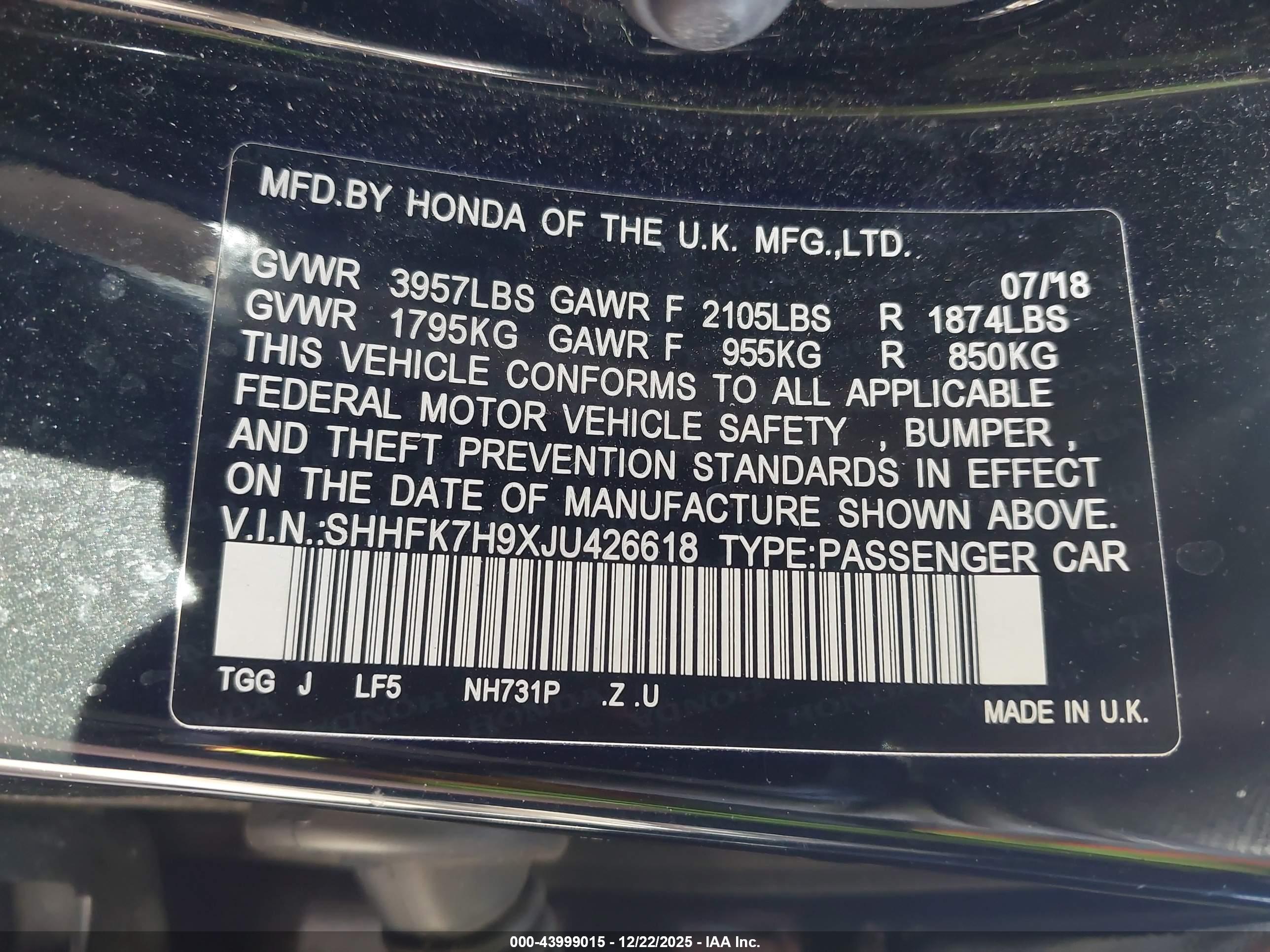 HONDA CIVIC image 9