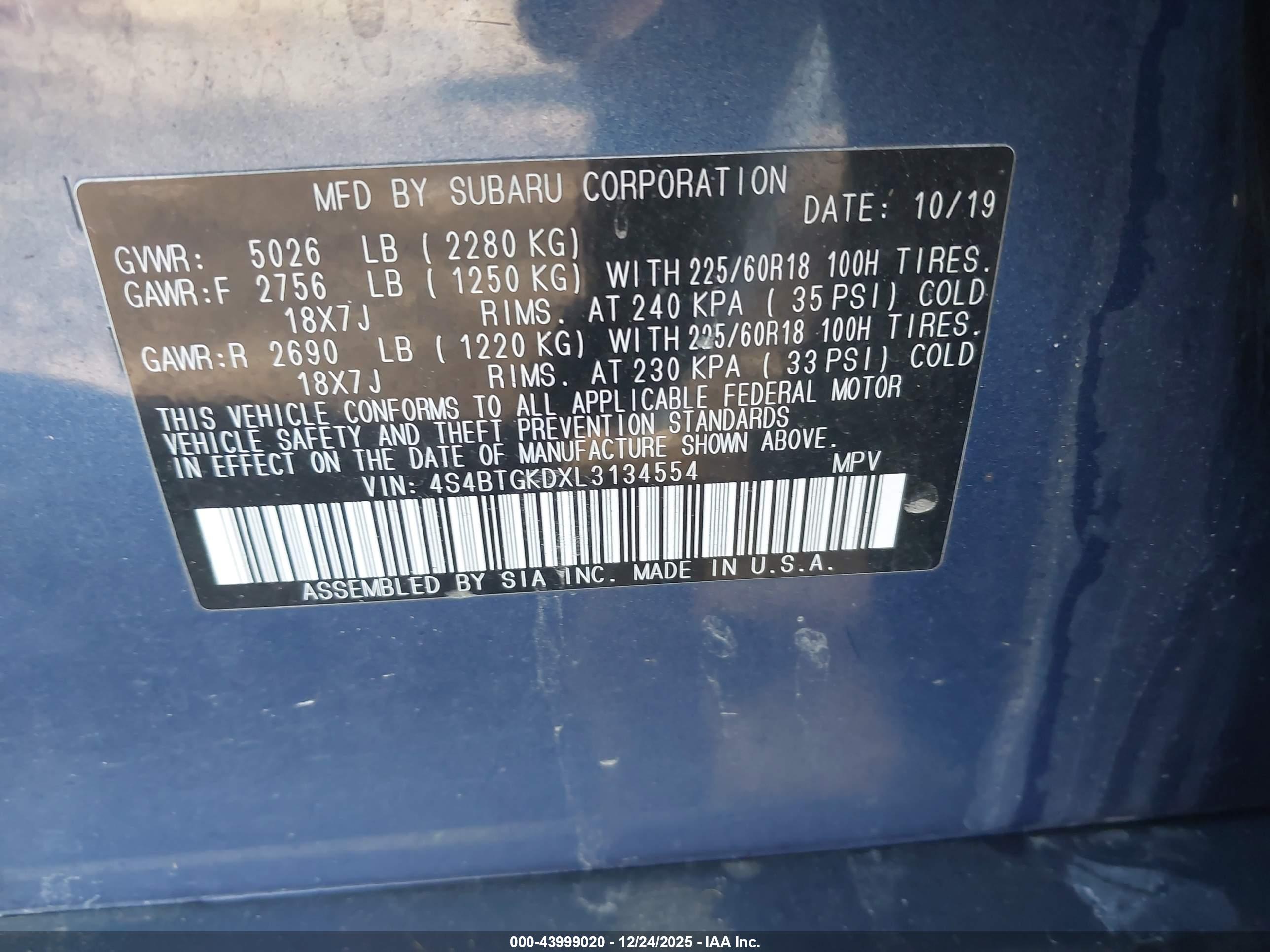 SUBARU OUTBACK image 9