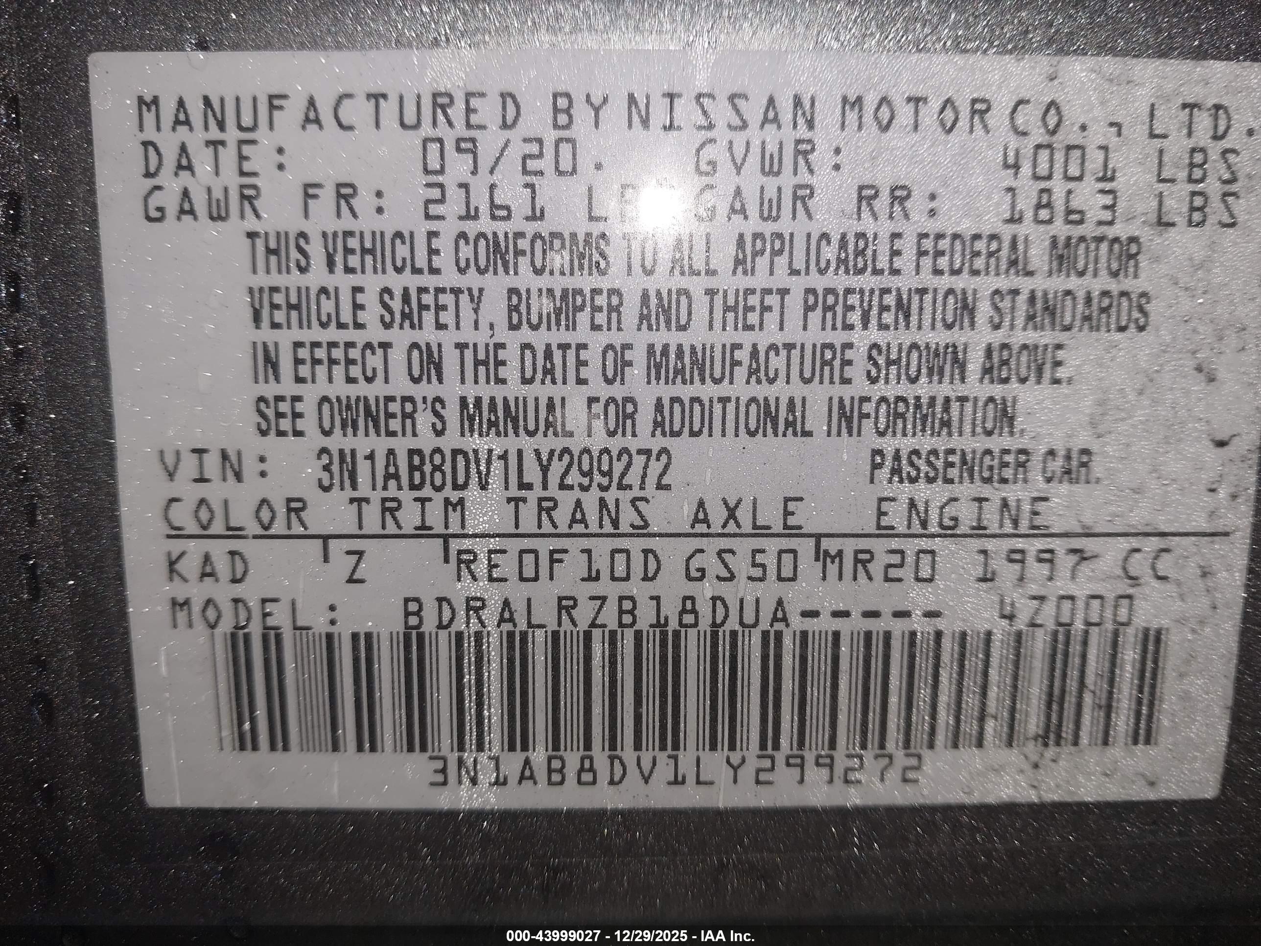 NISSAN SENTRA image 9