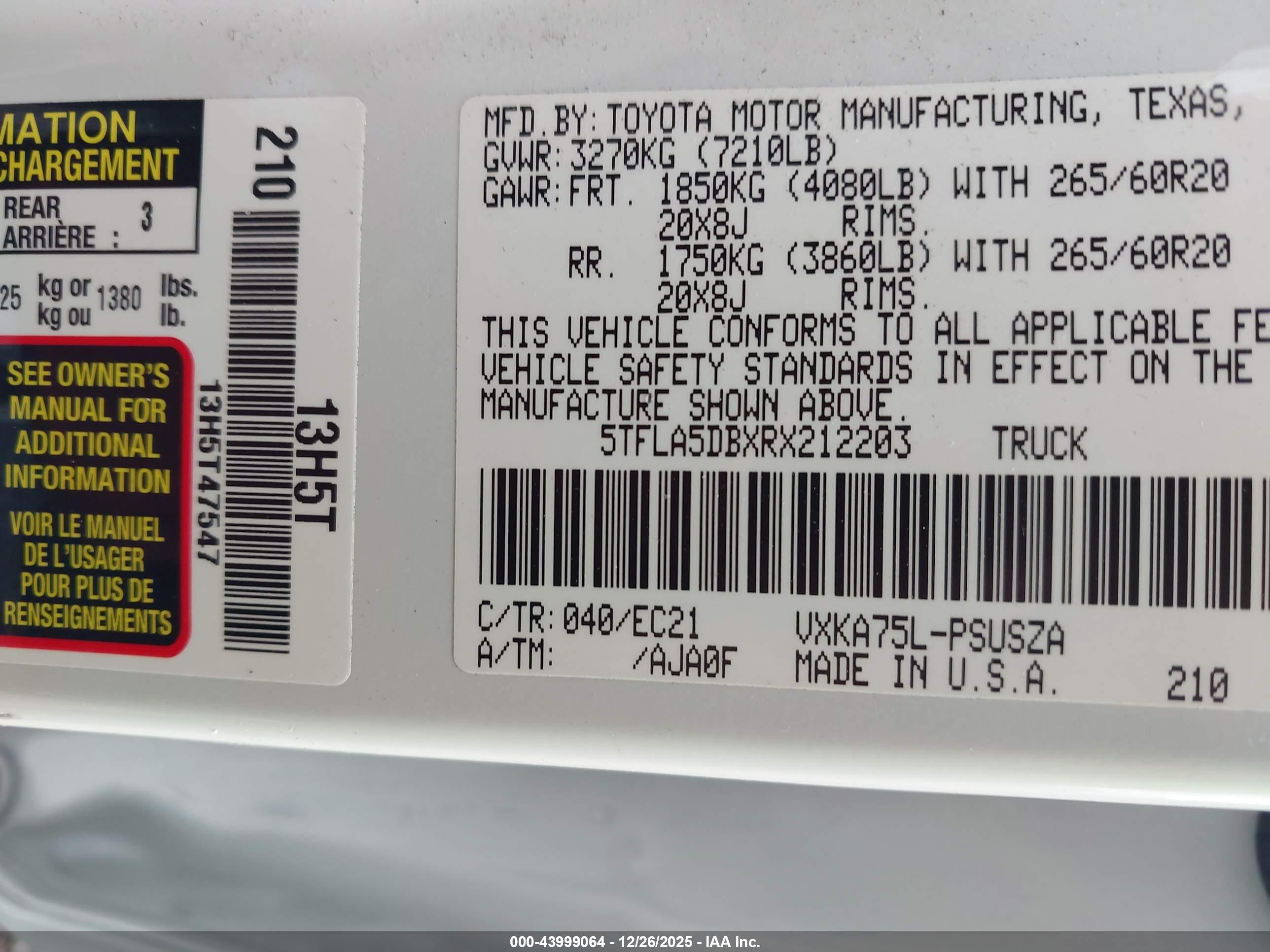 TOYOTA TUNDRA image 9