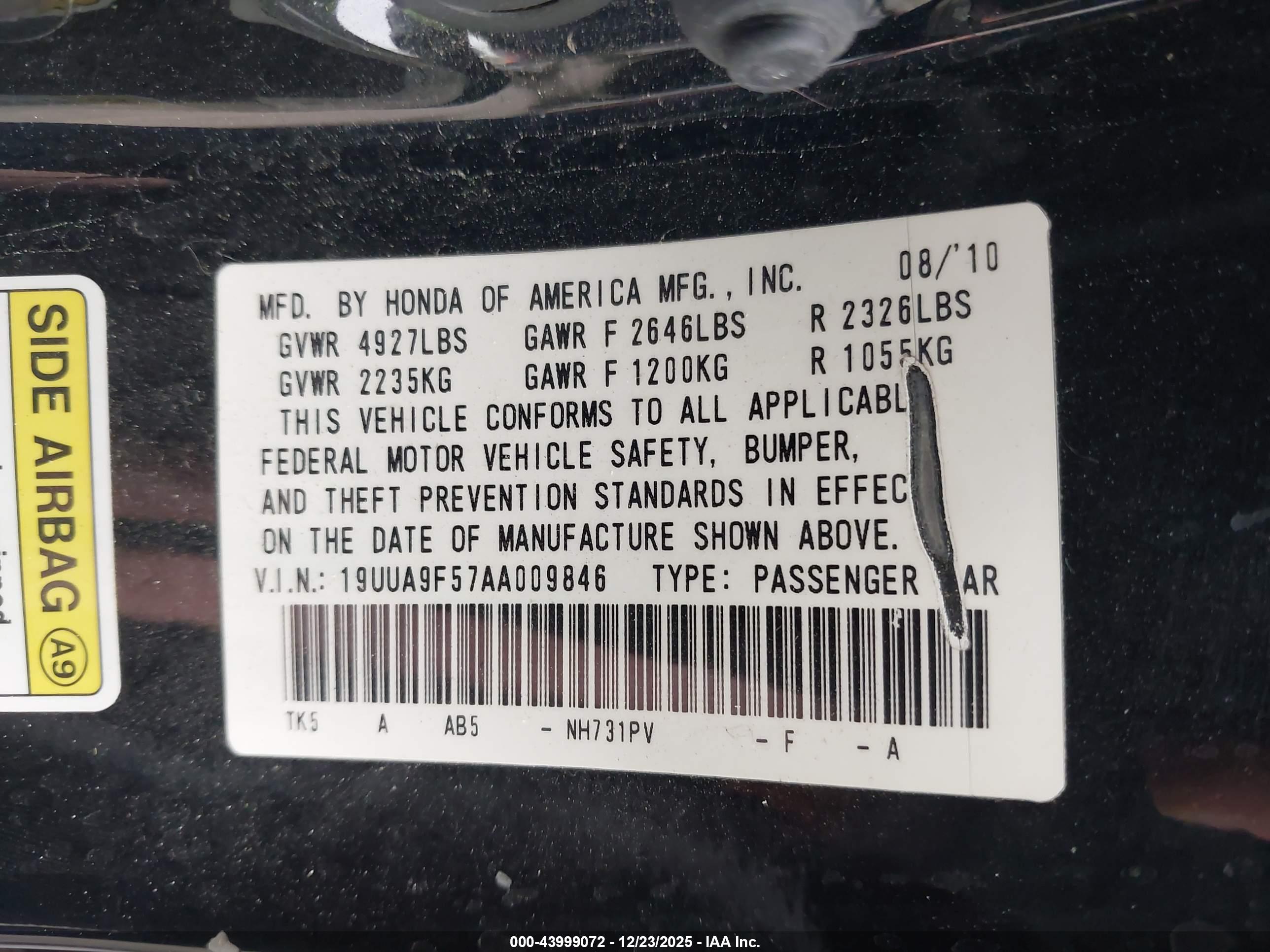 ACURA TL image 9