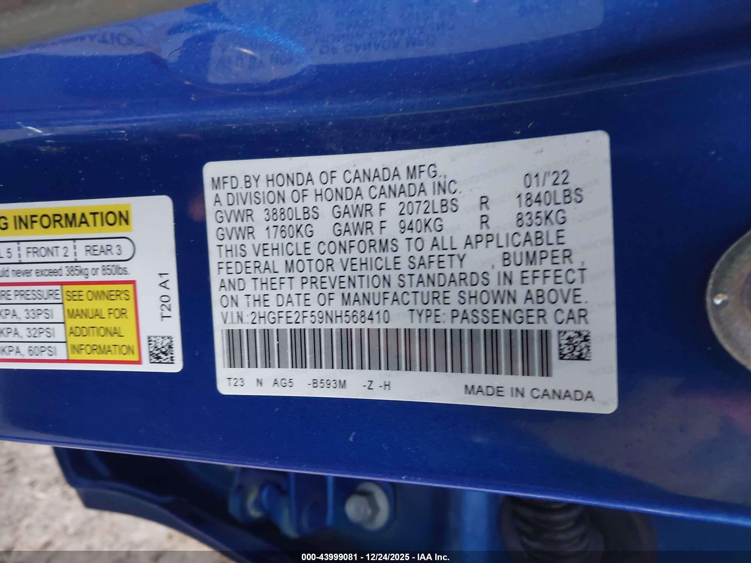 HONDA CIVIC image 9