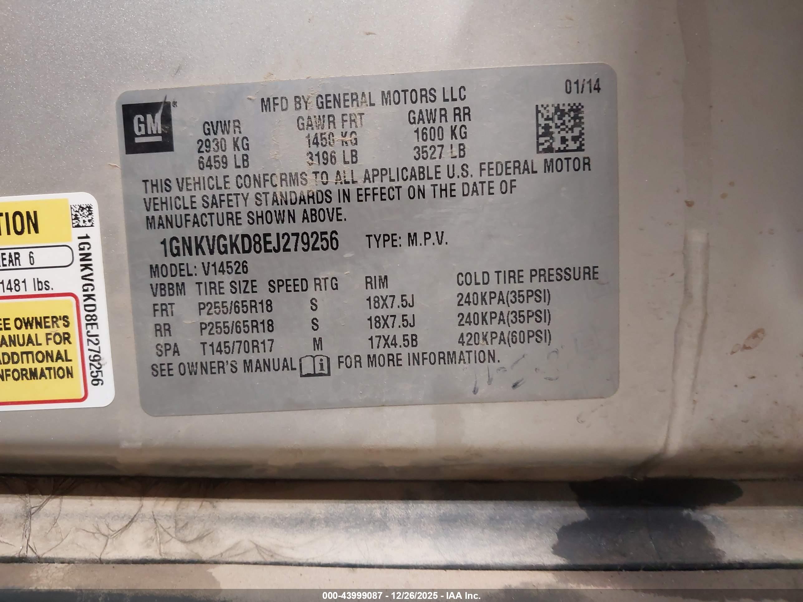 CHEVROLET TRAVERSE image 9