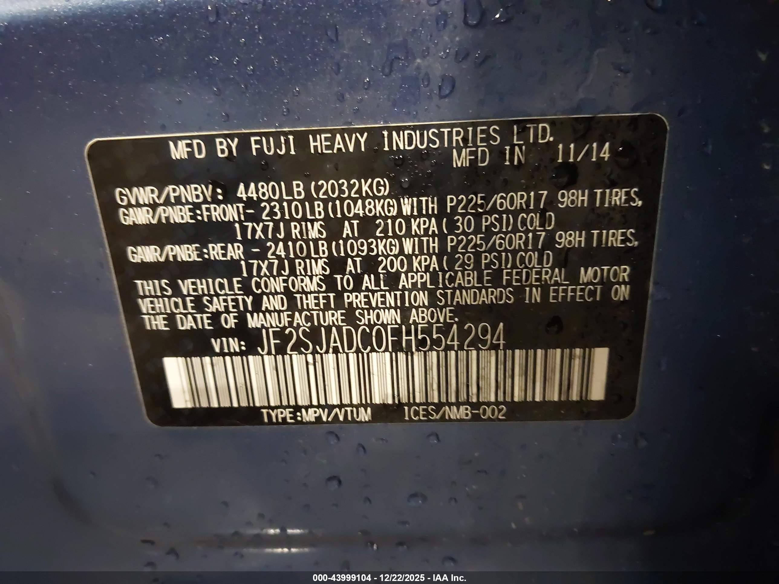 SUBARU FORESTER image 9